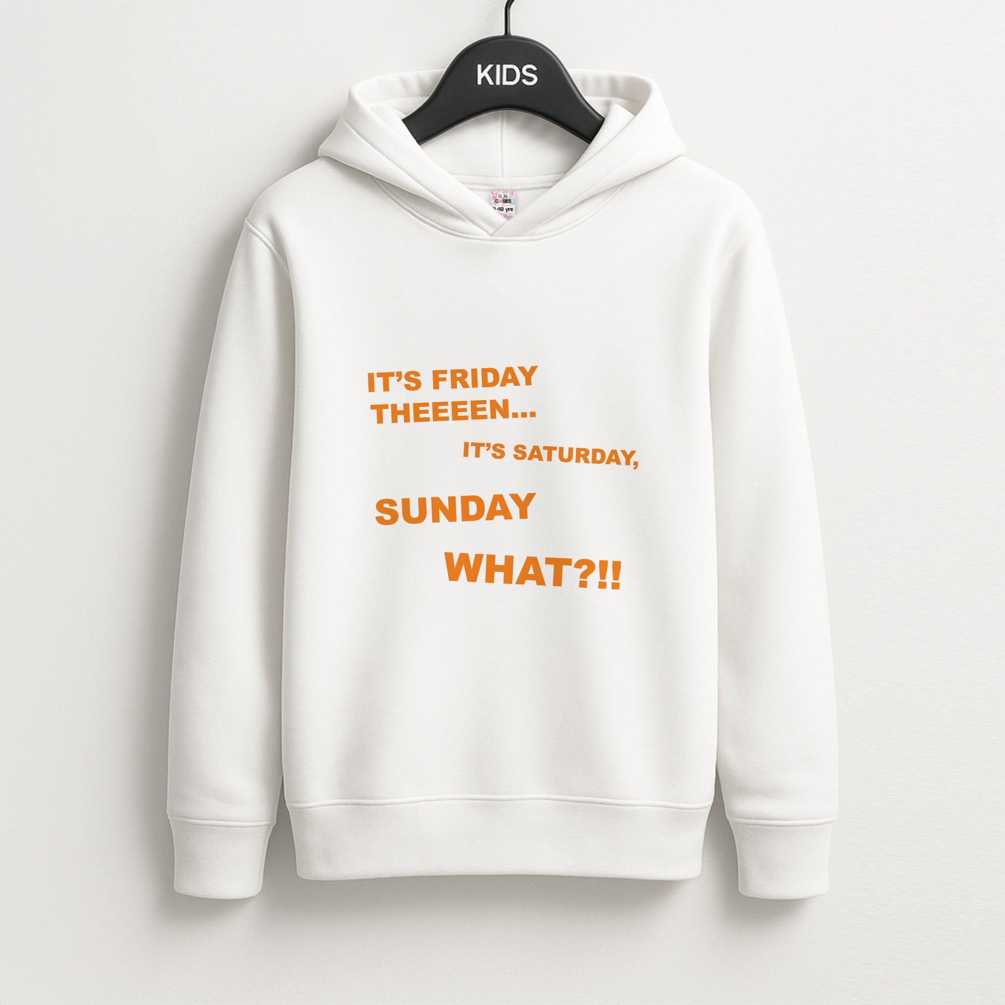 It's Friday Theeeen Unisex Kids Hoodie