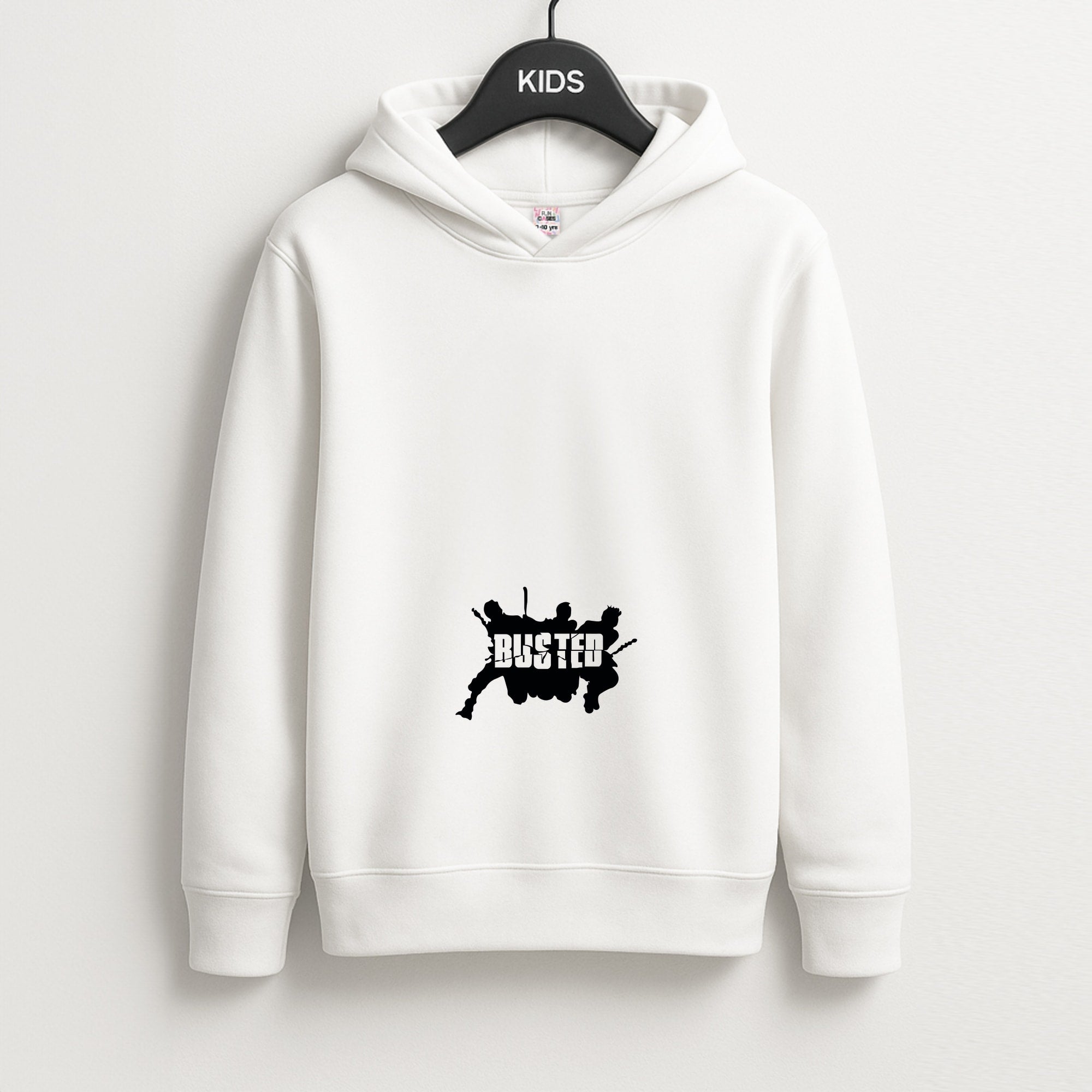 Splatter Text - Bust Band Unisex Kids Hoodie