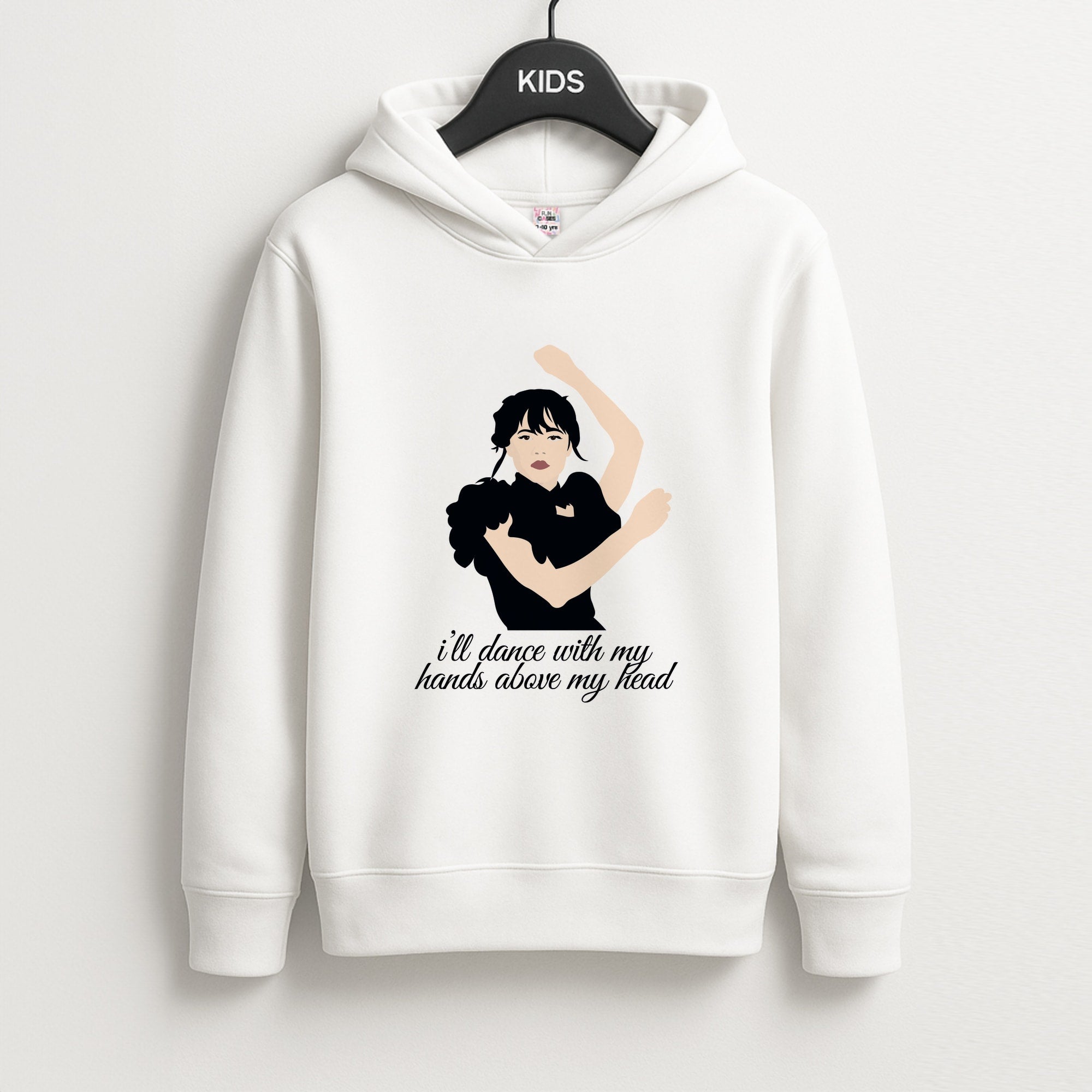 I'll Dance With My Hands Above My Head Wednesday Kids Hoodie