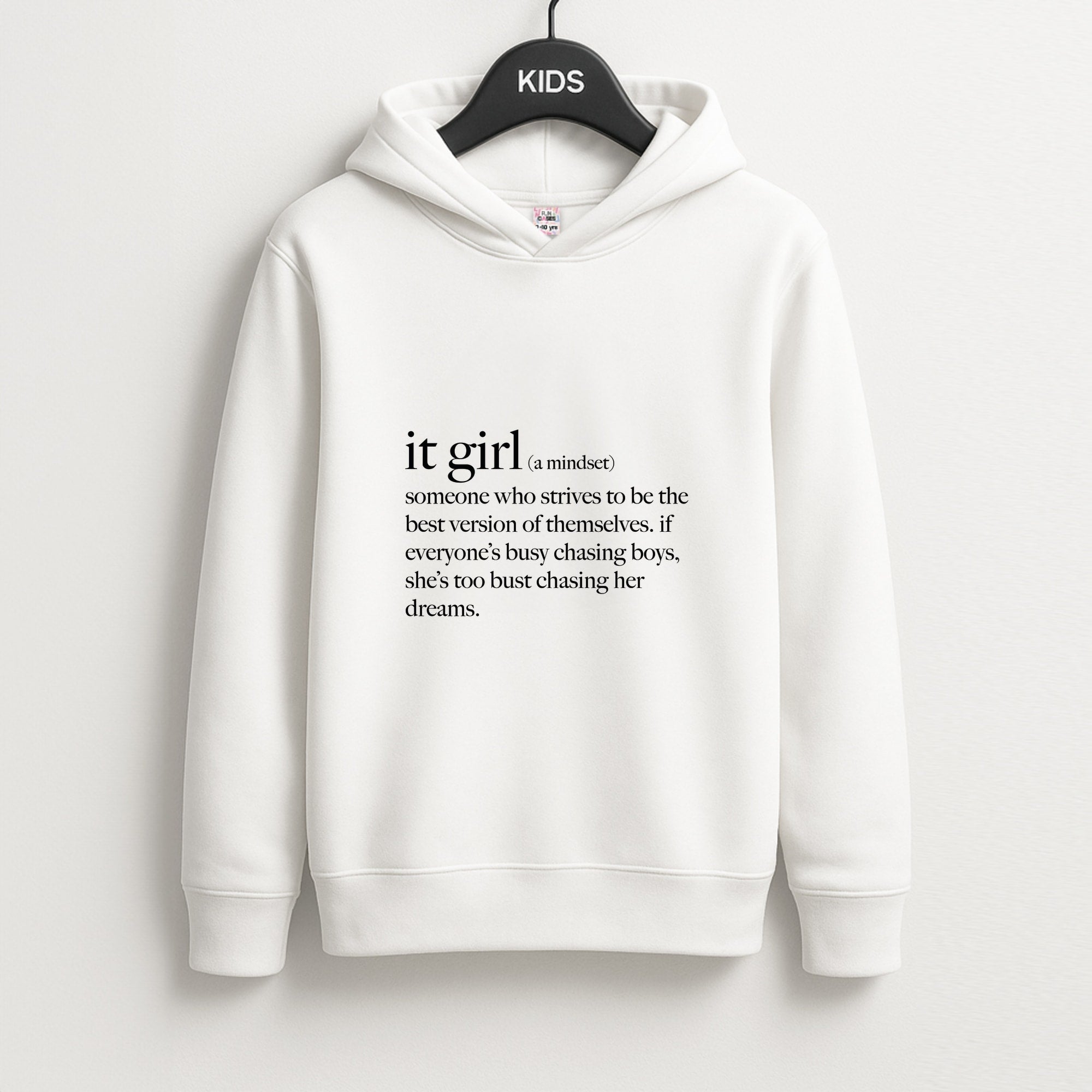 It Girl - Clean Girl Aesthetic Kids Hoodie