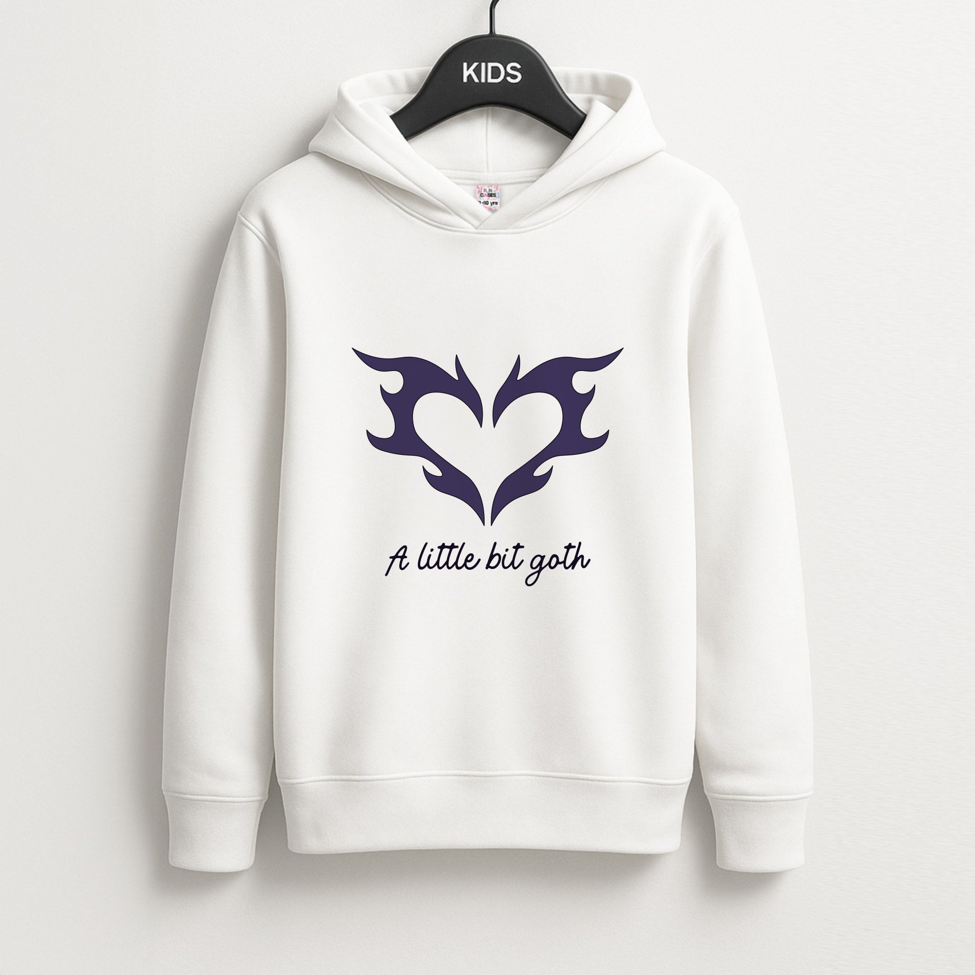 A Little Bit Goth Purple Unisex Kids Hoodie