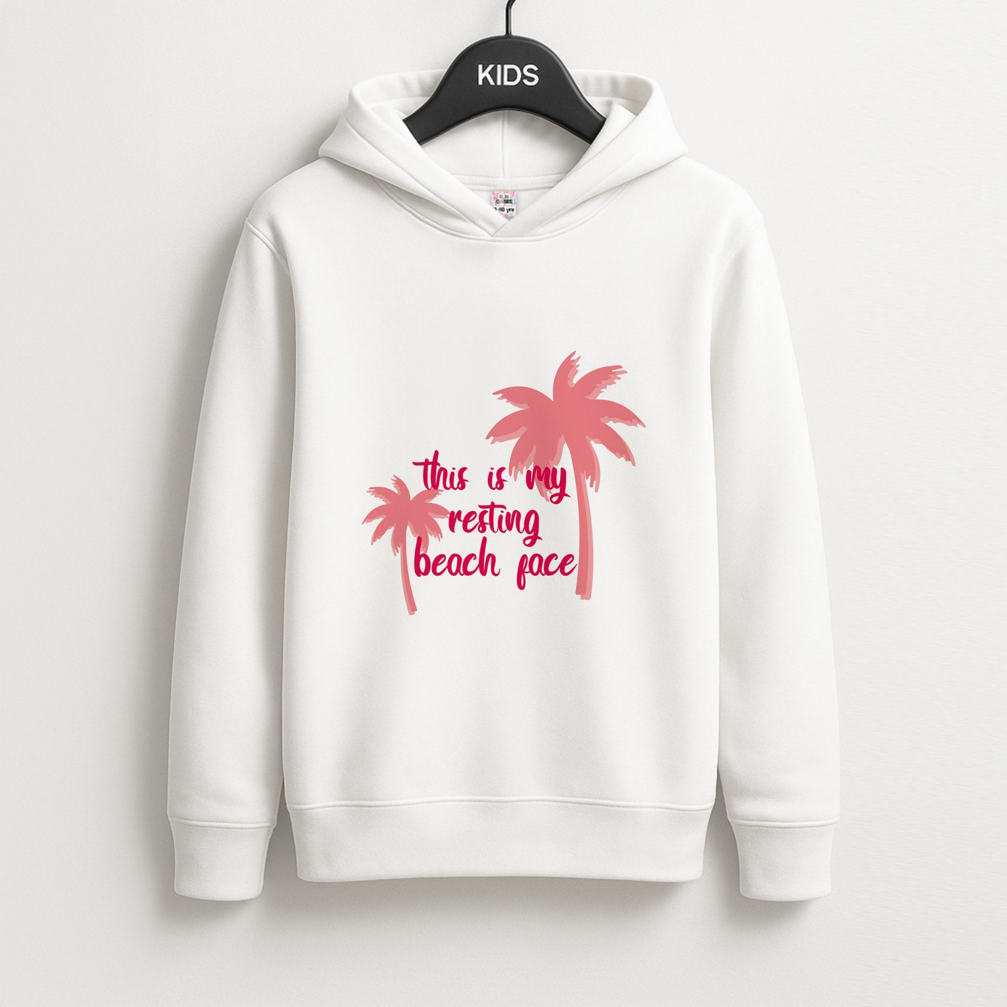 This Is My Resting Beach Face - Summer Quotes Unisex Kids Hoodie