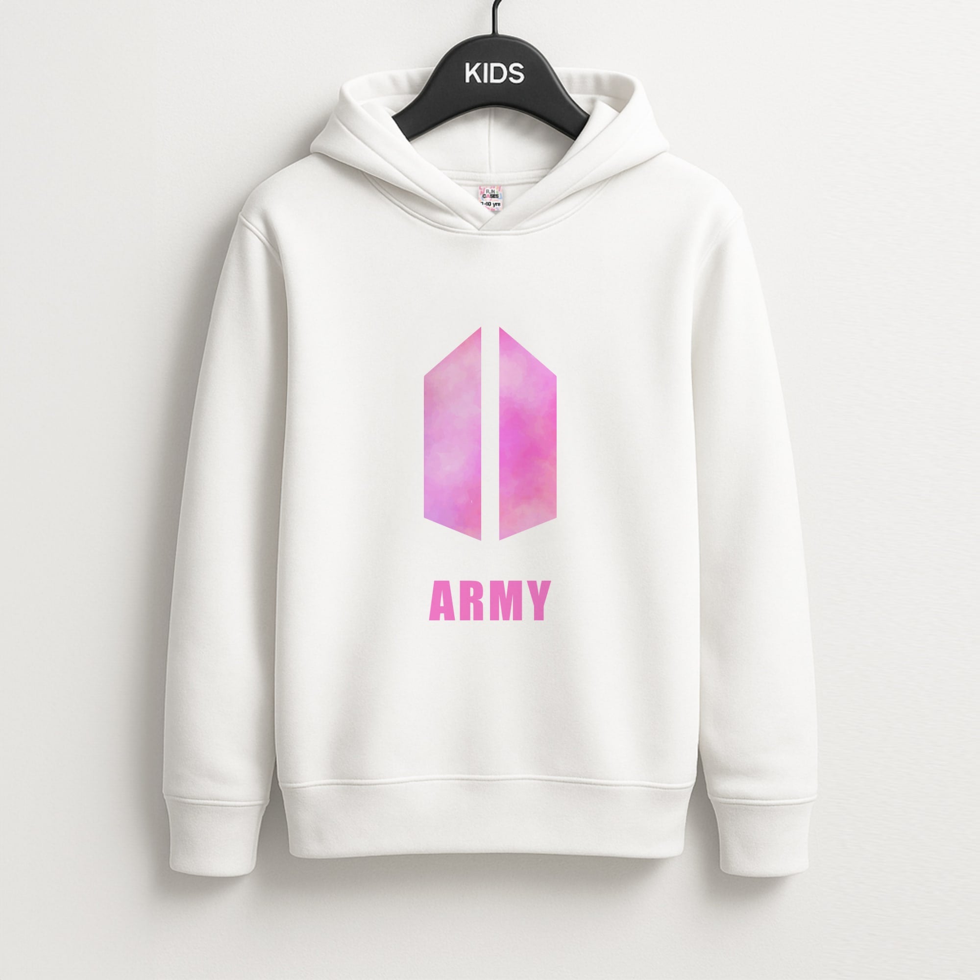 BTS Army Pink - K Pop Kids Hoodie