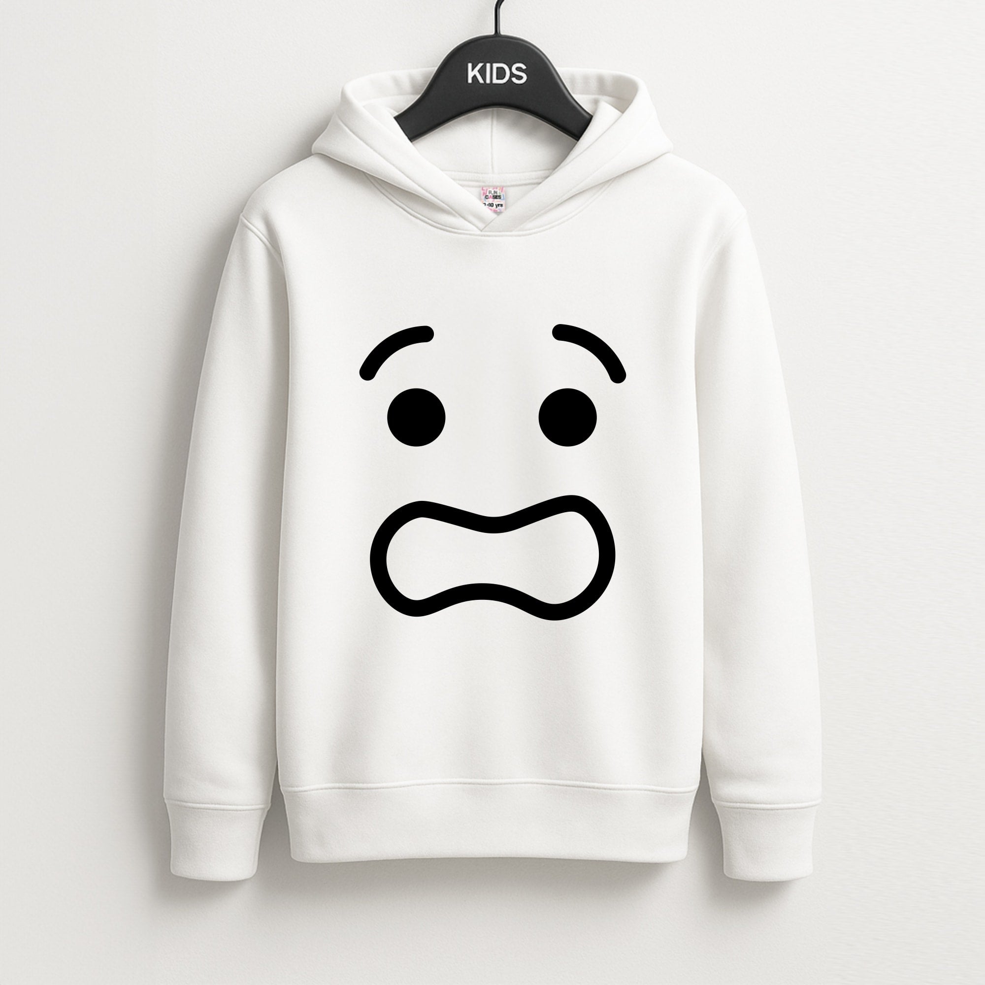 Brick Face Worried Unisex Kids Hoodie
