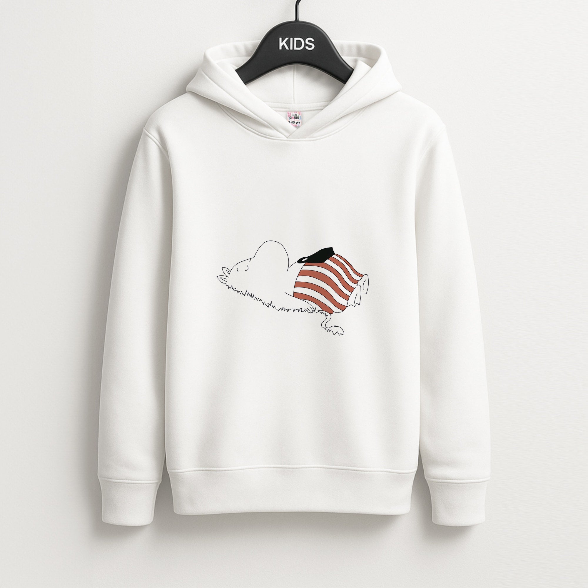 Moom On Grass Unisex Kids Hoodie