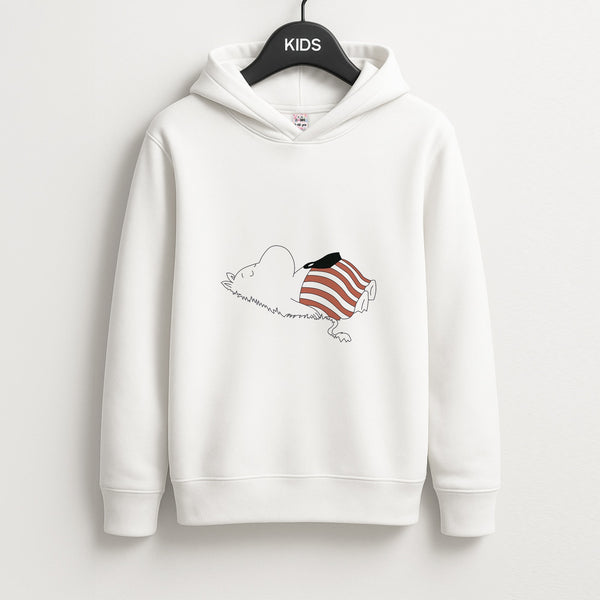 Moom On Grass Unisex Kids Hoodie