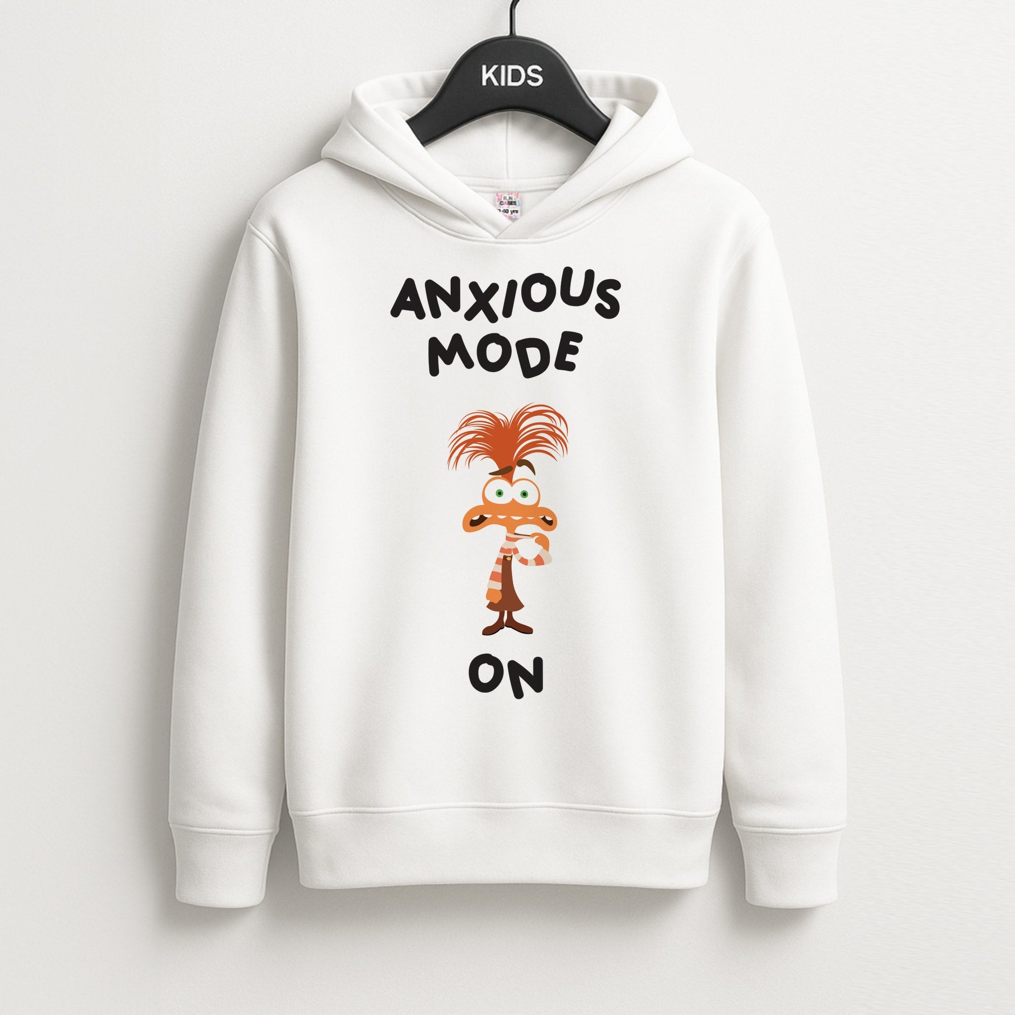 Anxious Mode On - Inside Out Unisex Kids Hoodie