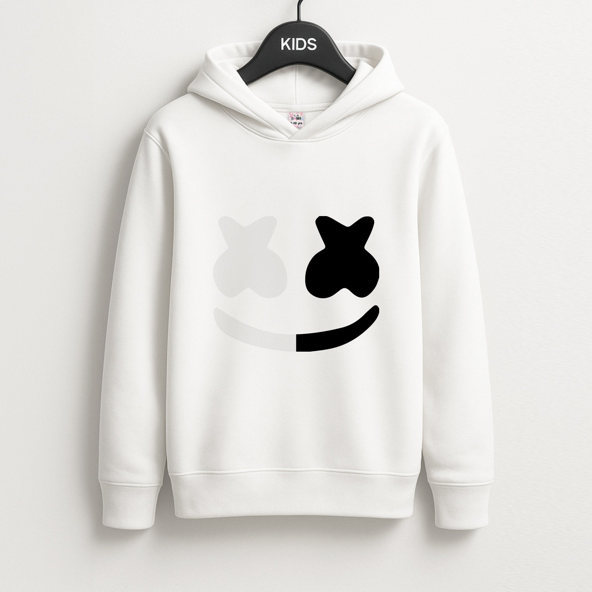 Dual Sides Helmet DJ  Unisex Kids Hoodie