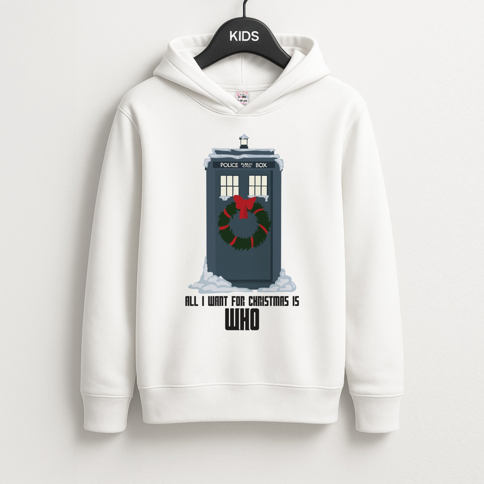All I Want For Christmas Is Who - Doctor Who Unisex Kids Hoodie