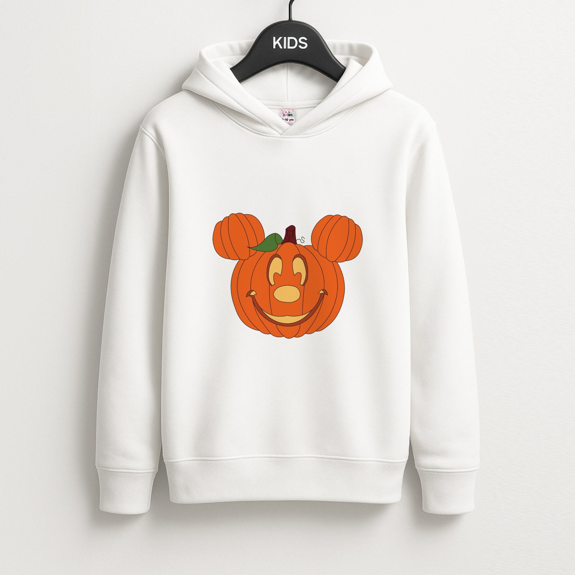 Mouse Pumpkin Halloween Unisex Kids Hoodie