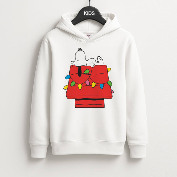 Cartoon Beagle Fairylights Kids Hoodie