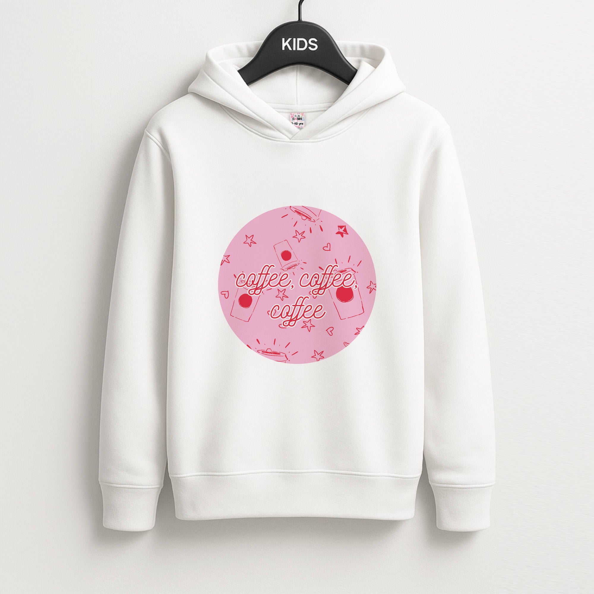 Coffee Pattern - Chamberlain Unisex Kids Hoodie
