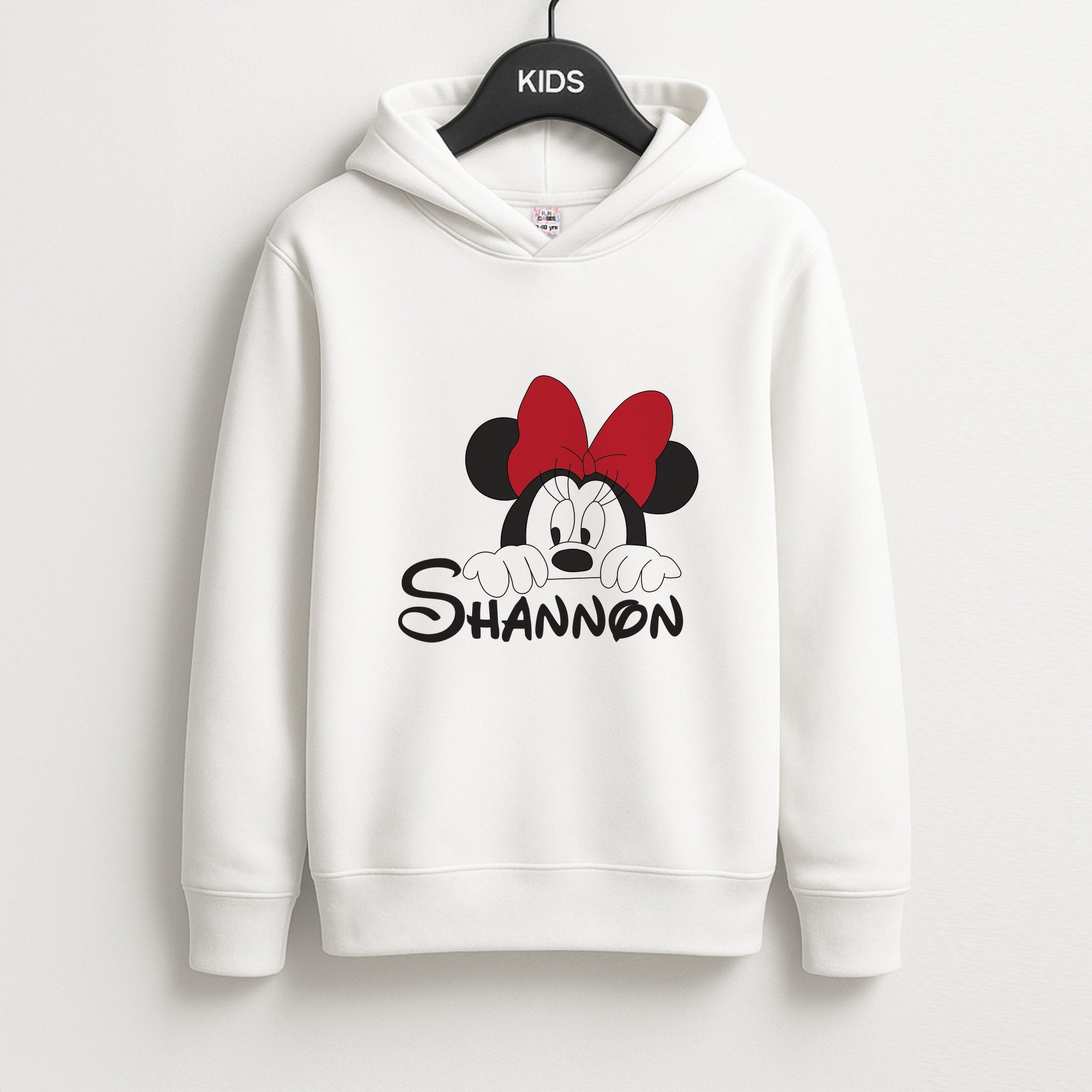 Minnie Mouse - Personalised Fairytale Unisex Kids Hoodie