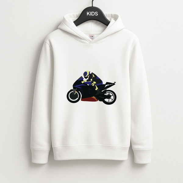 Purple Motorbike - Motorbike Unisex Kids Hoodie