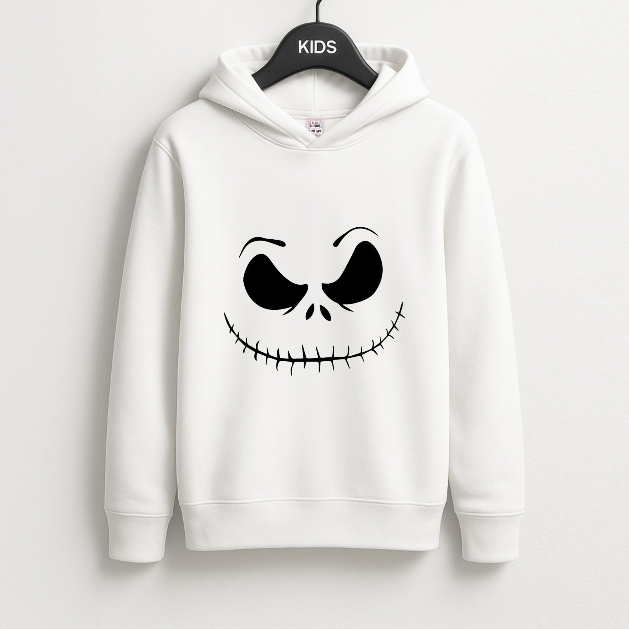 Pink Jack Skeleton Unisex Kids Hoodie