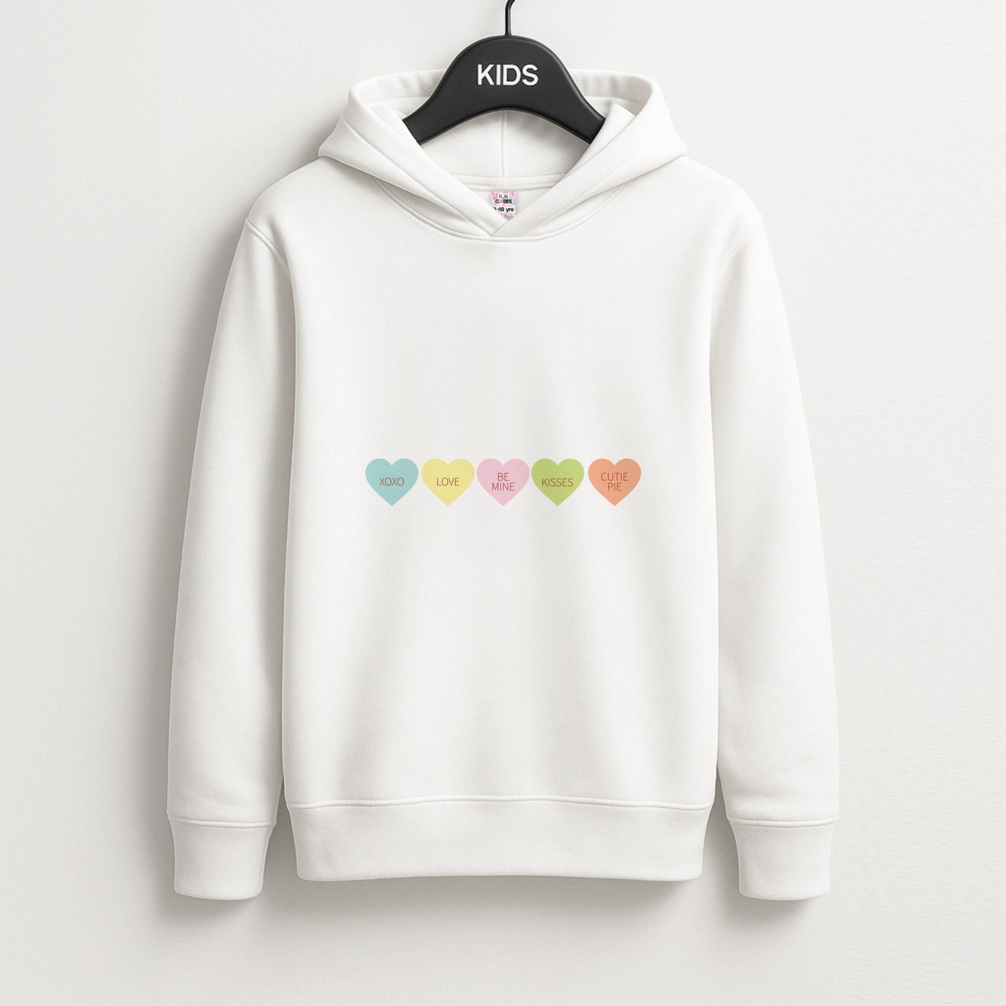 Love Hearts- Valentine's Day Unisex Kids Hoodie