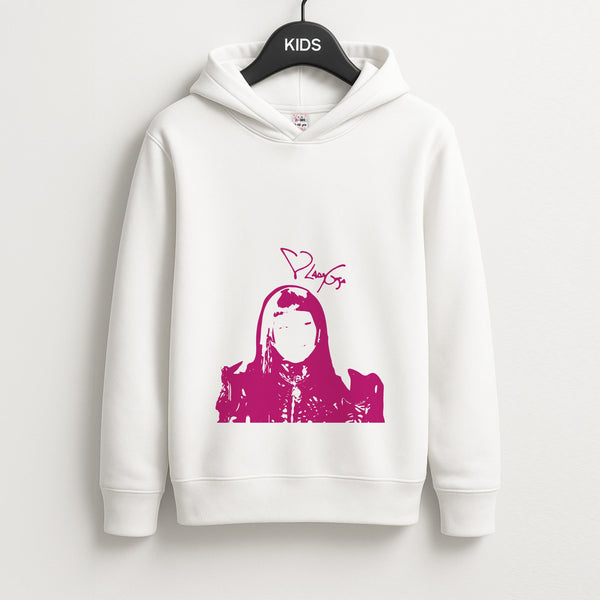 Pink Gaga Silhouette Unisex Kids Hoodie