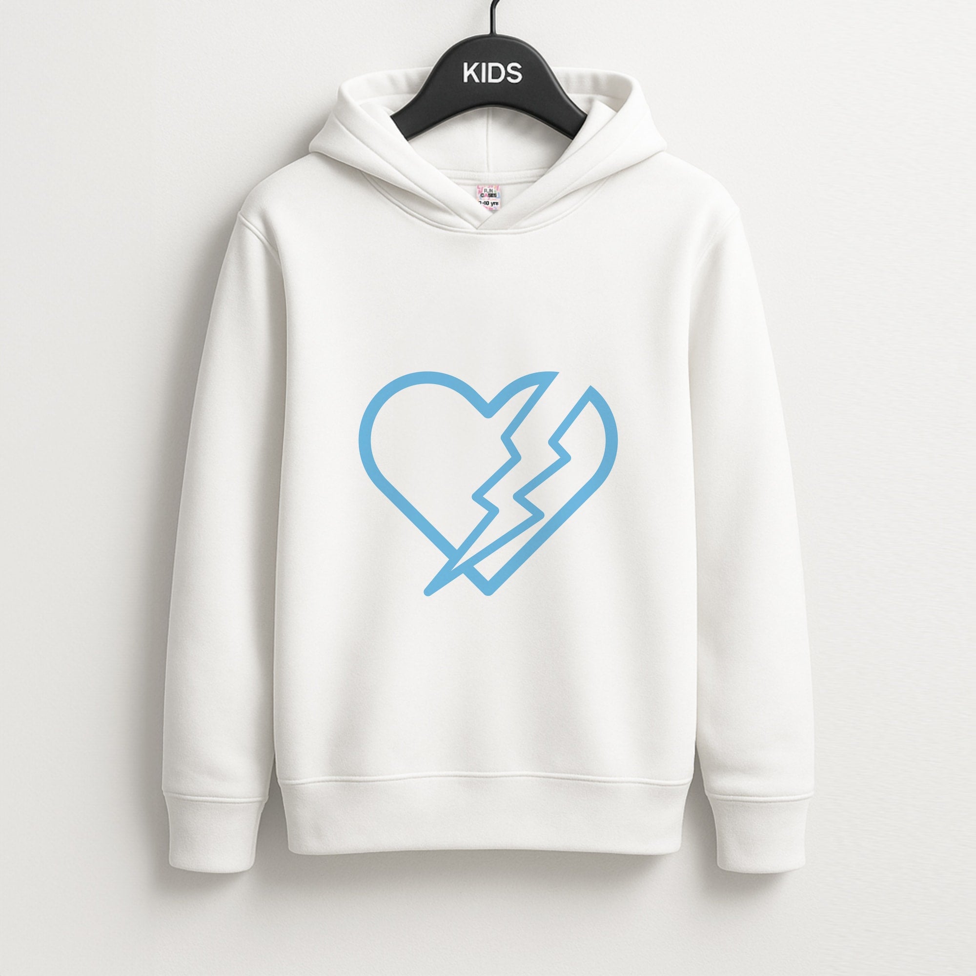 Lightning Heart Kids Hoodie