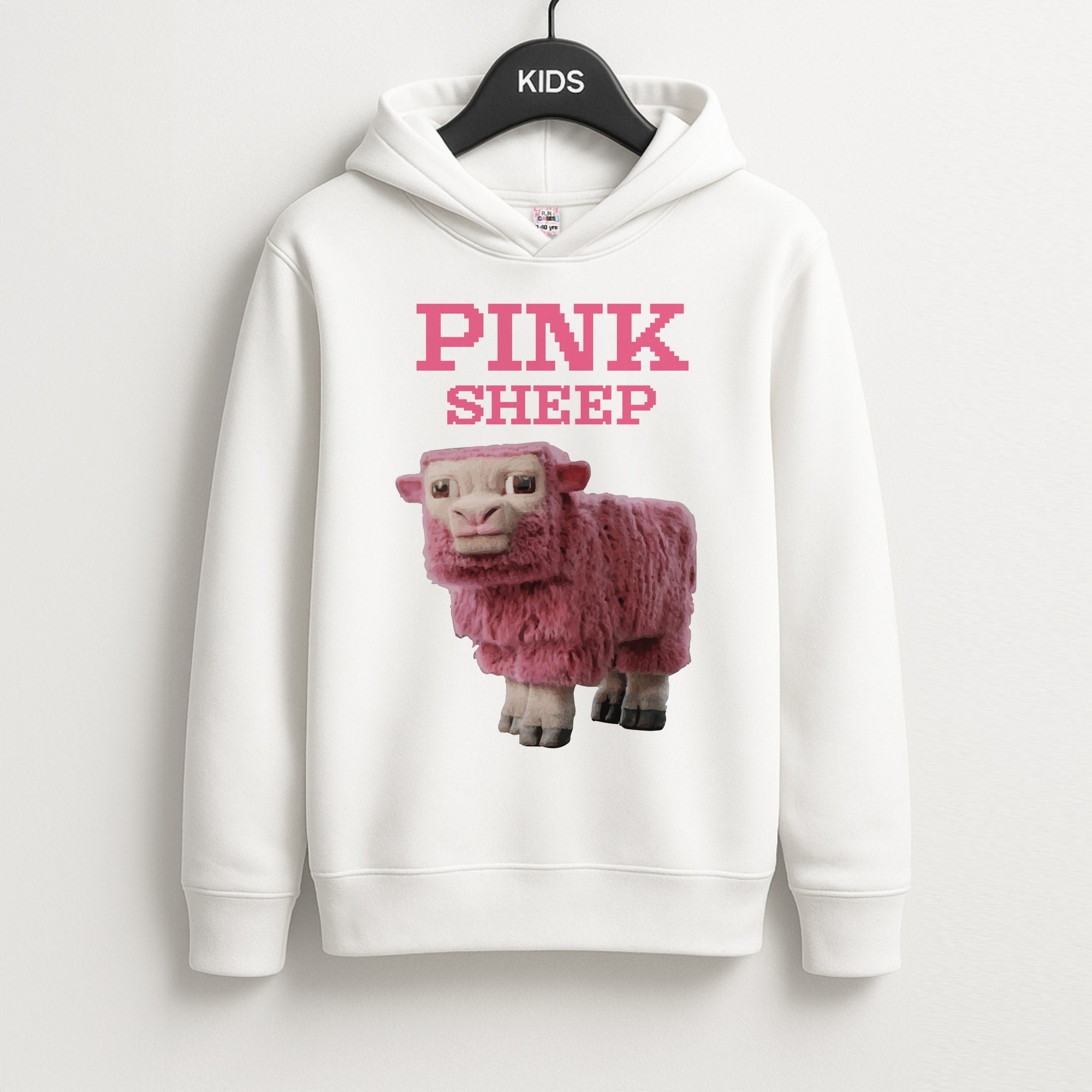 Pink Sheep Unisex Kids Hoodie