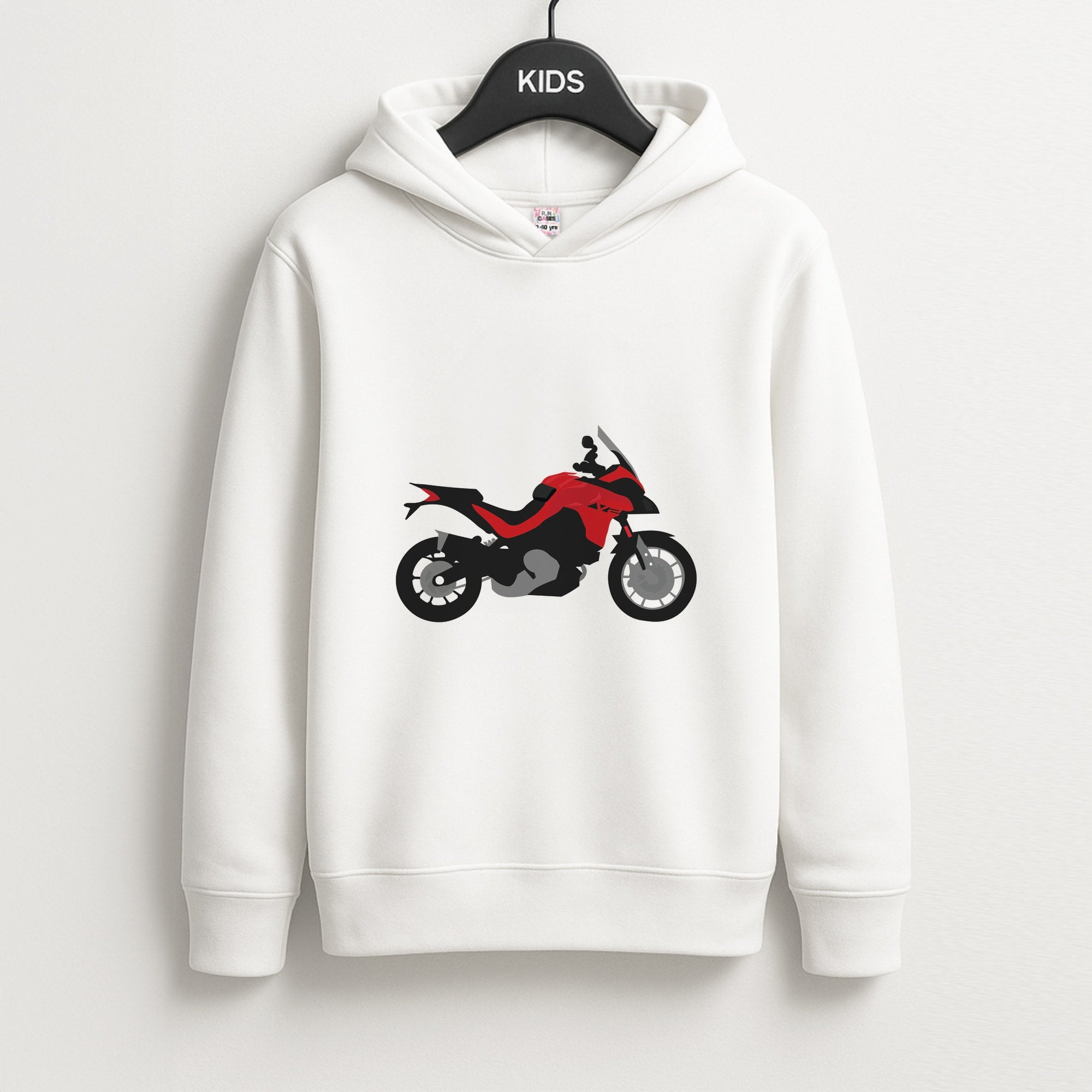 Red Motorbike - Motorbike Unisex Kids Hoodie