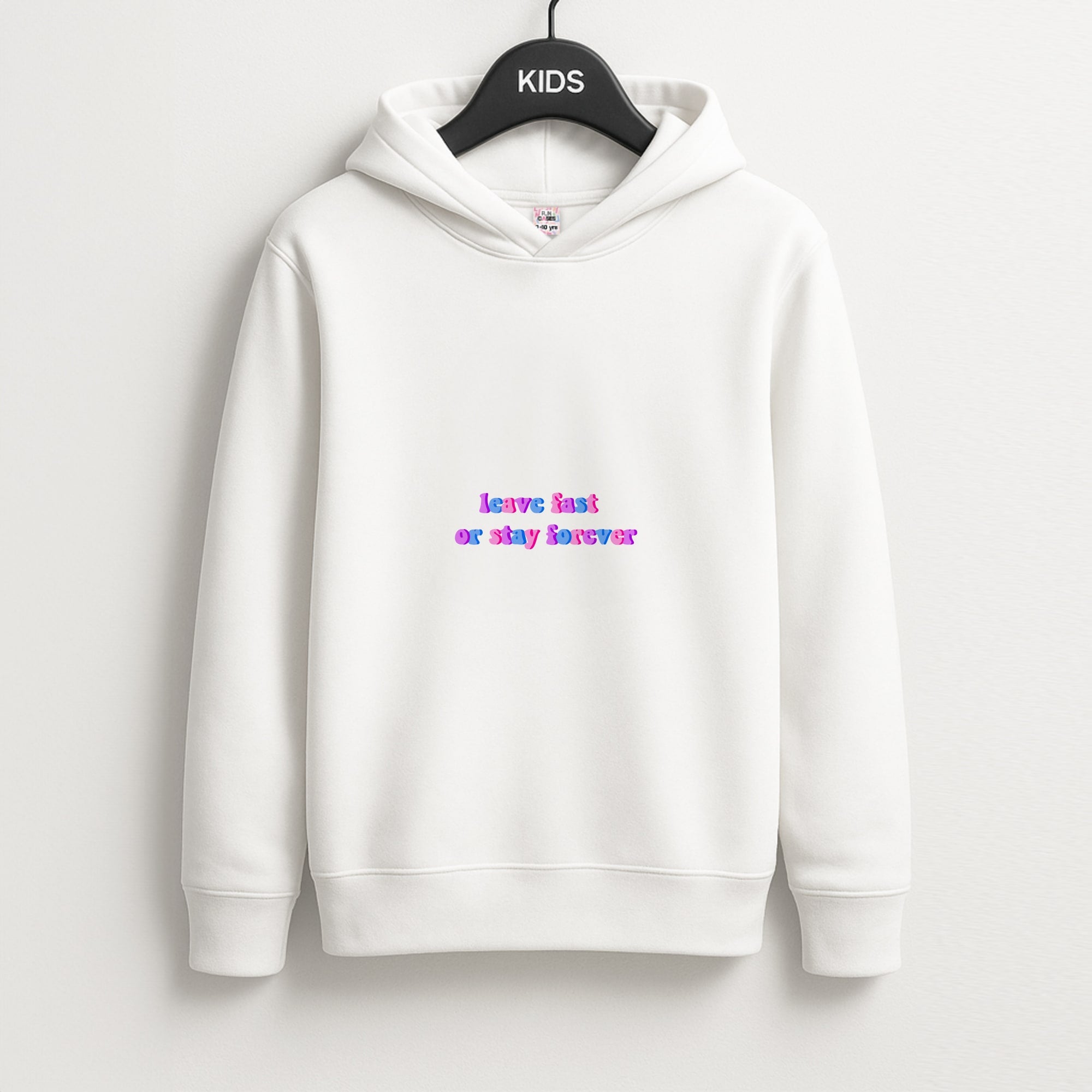 Leave Fast Or Stay Forever - Fender Unisex Kids Hoodie