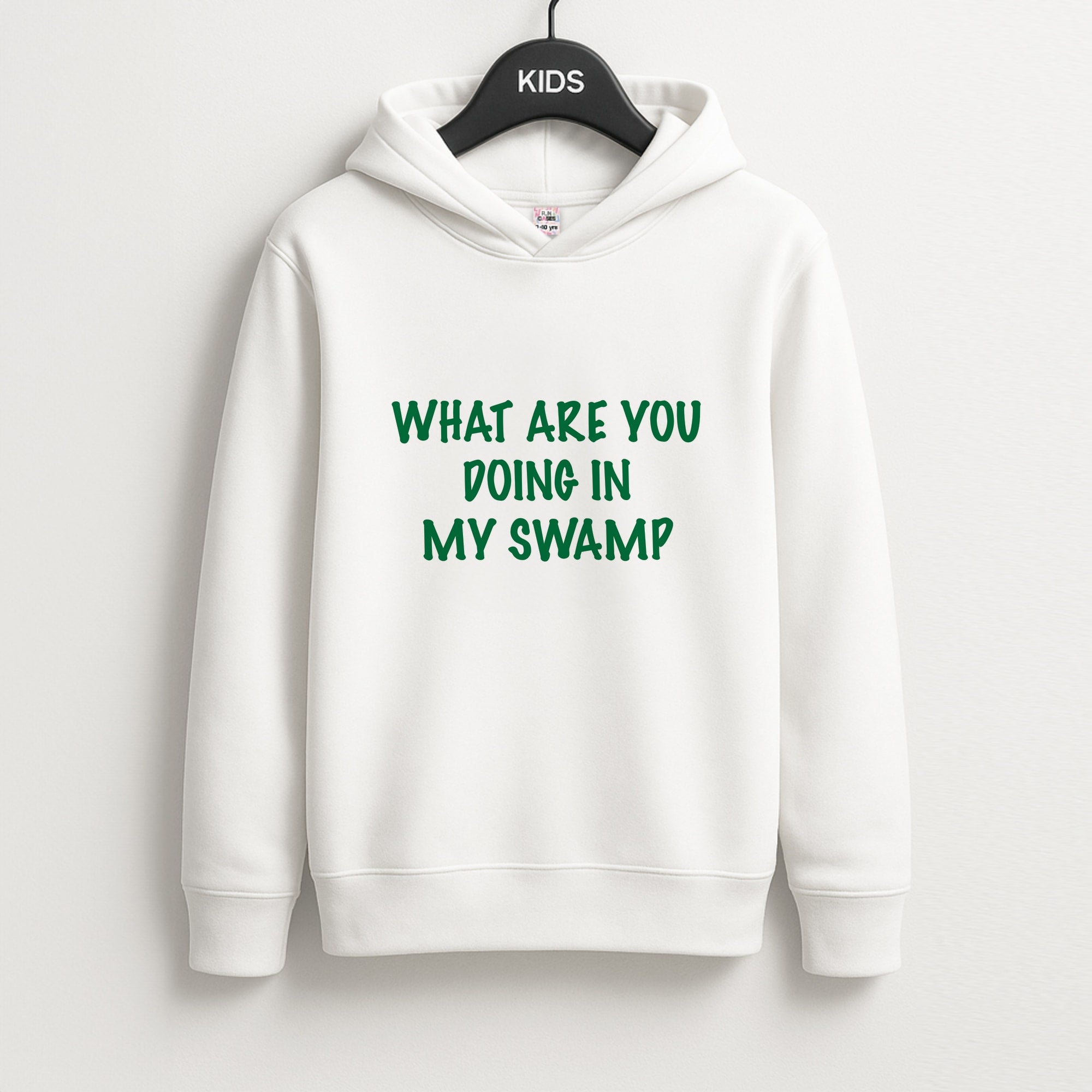 What Are You Doing In My Swamp - Green Ogre Kids Hoodie