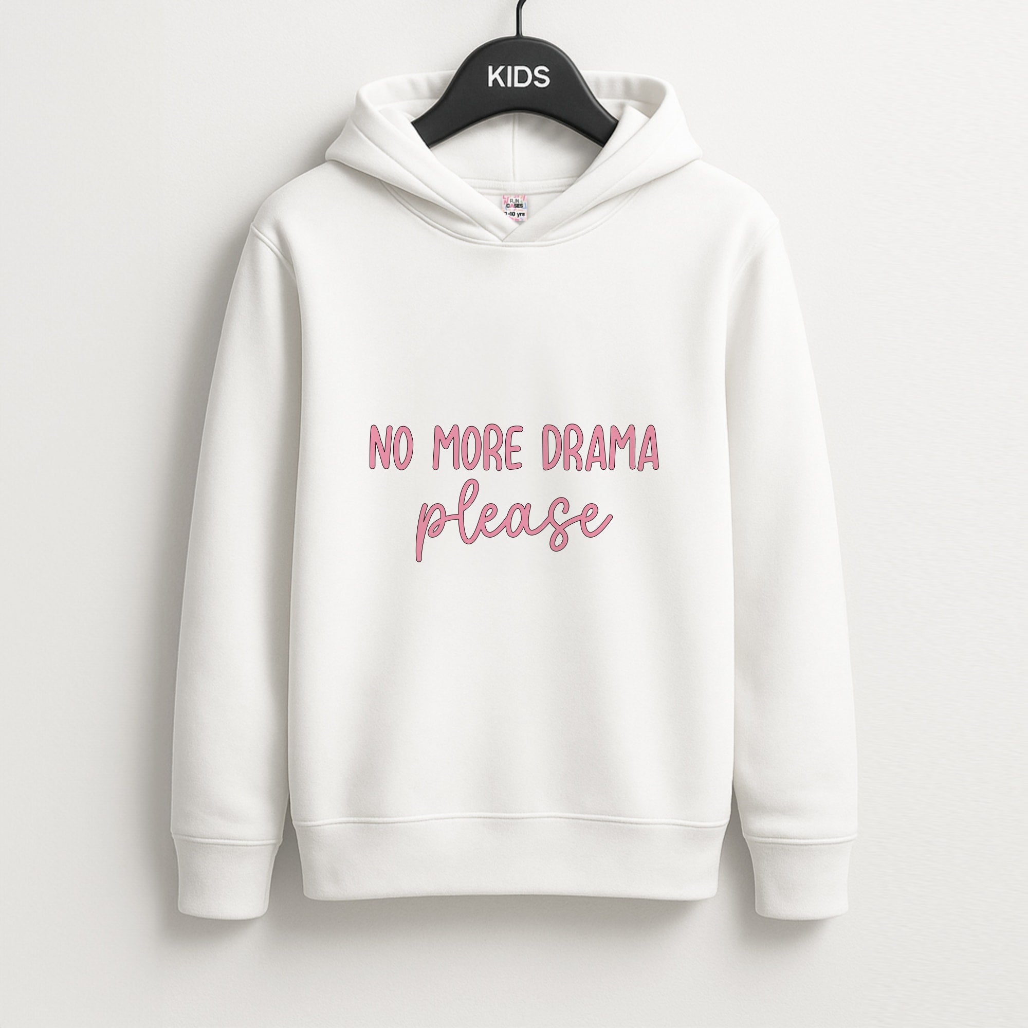 No More Drama Please Unisex Kids Hoodie