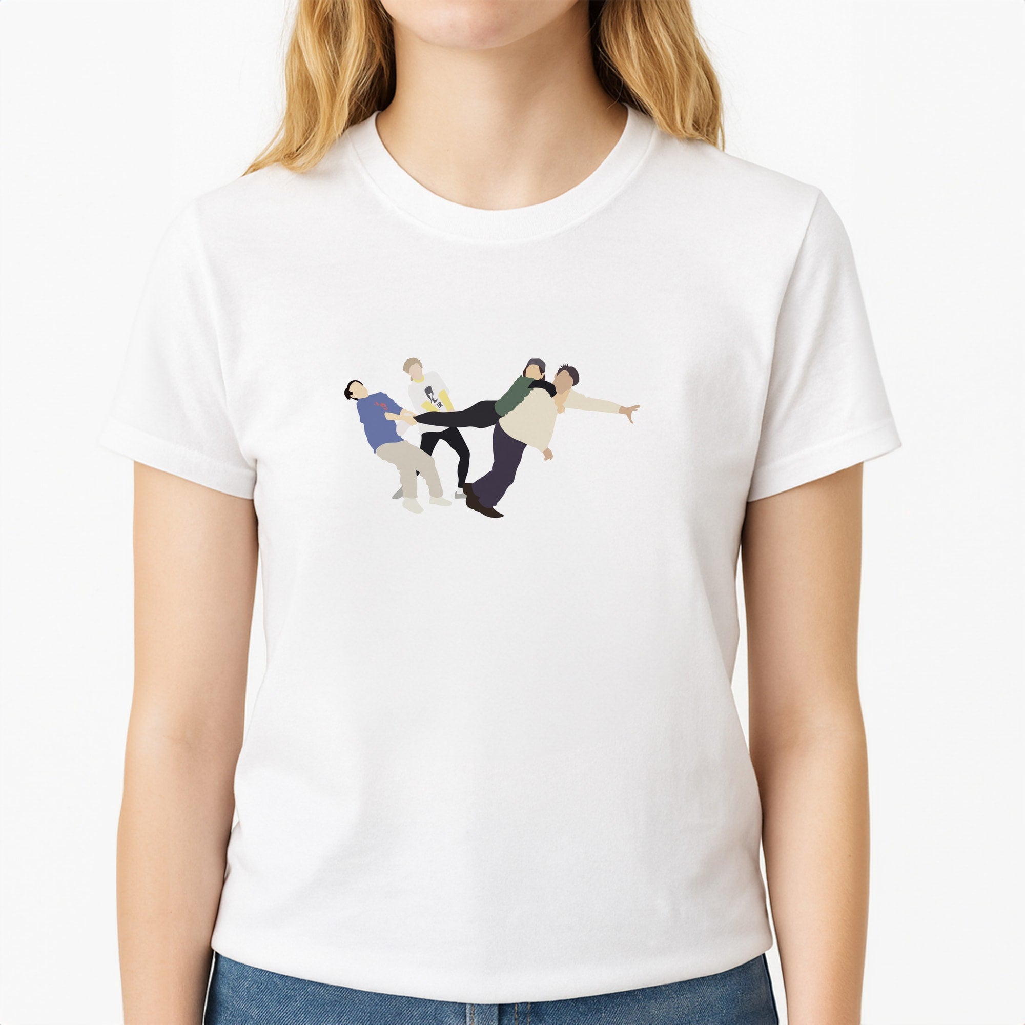 Tug Of War Unisex T-Shirt, worn by a female model