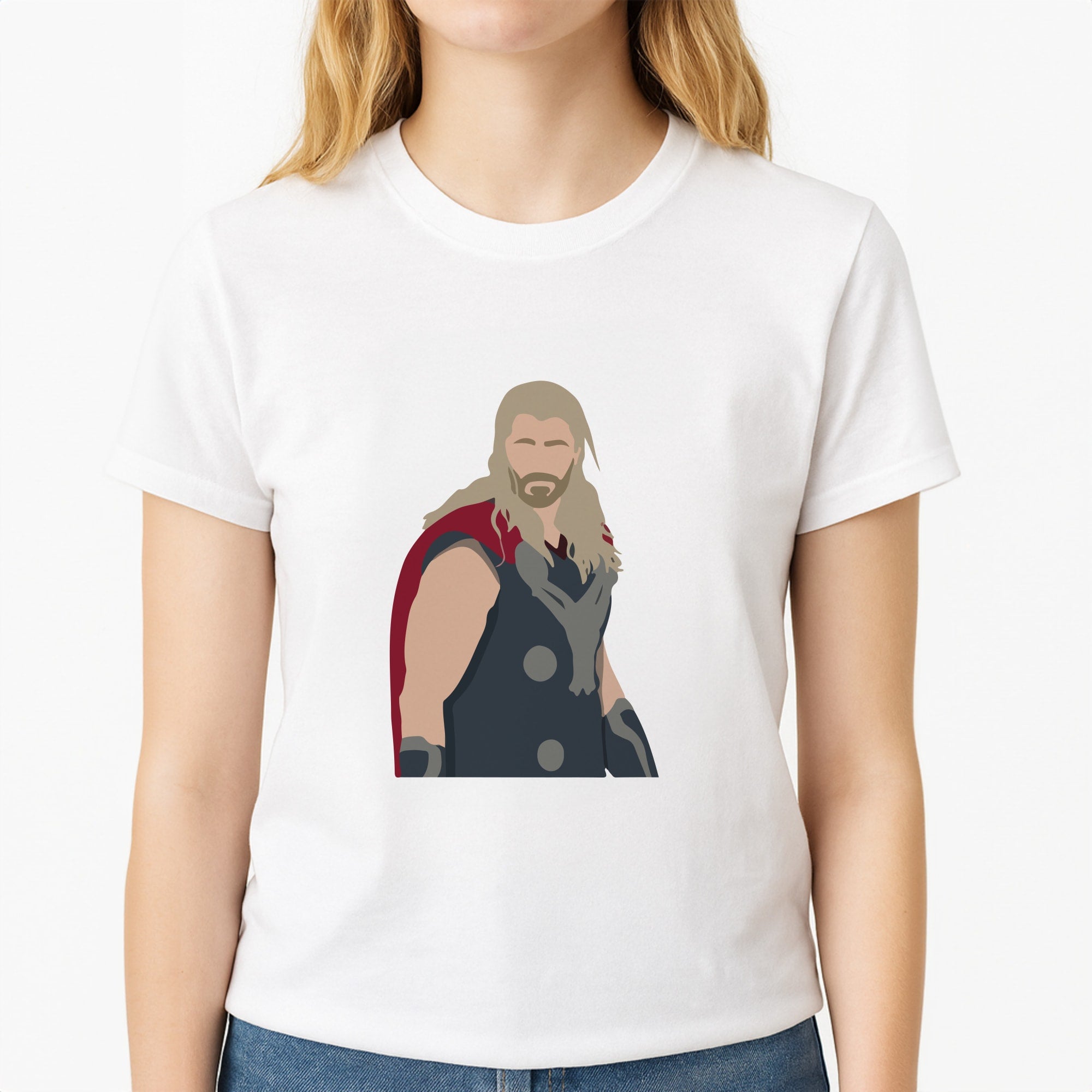 Thor Unisex T-Shirt, worn by a female model