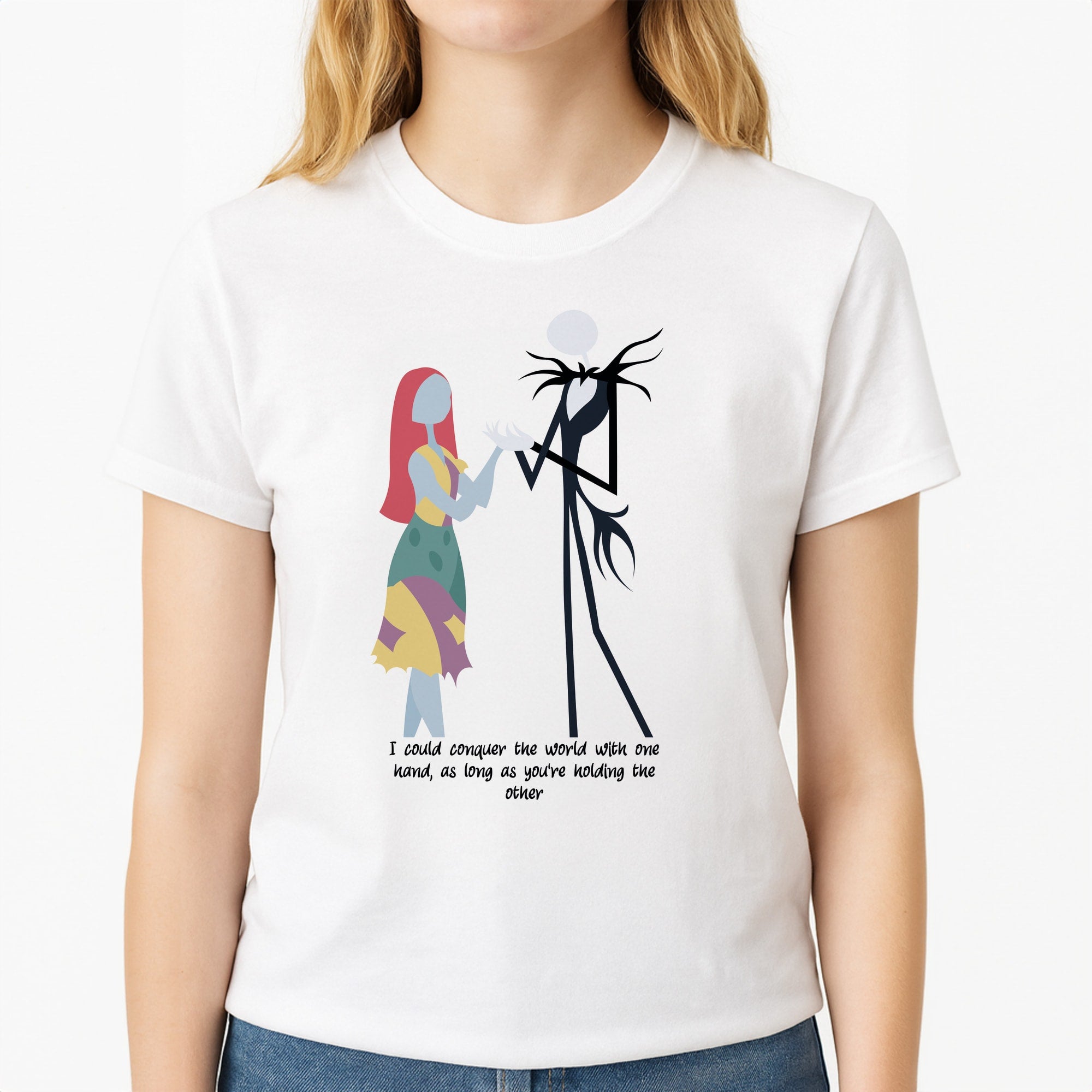 I Could Conquer The World - TNBC Unisex T-Shirt, worn by a female model