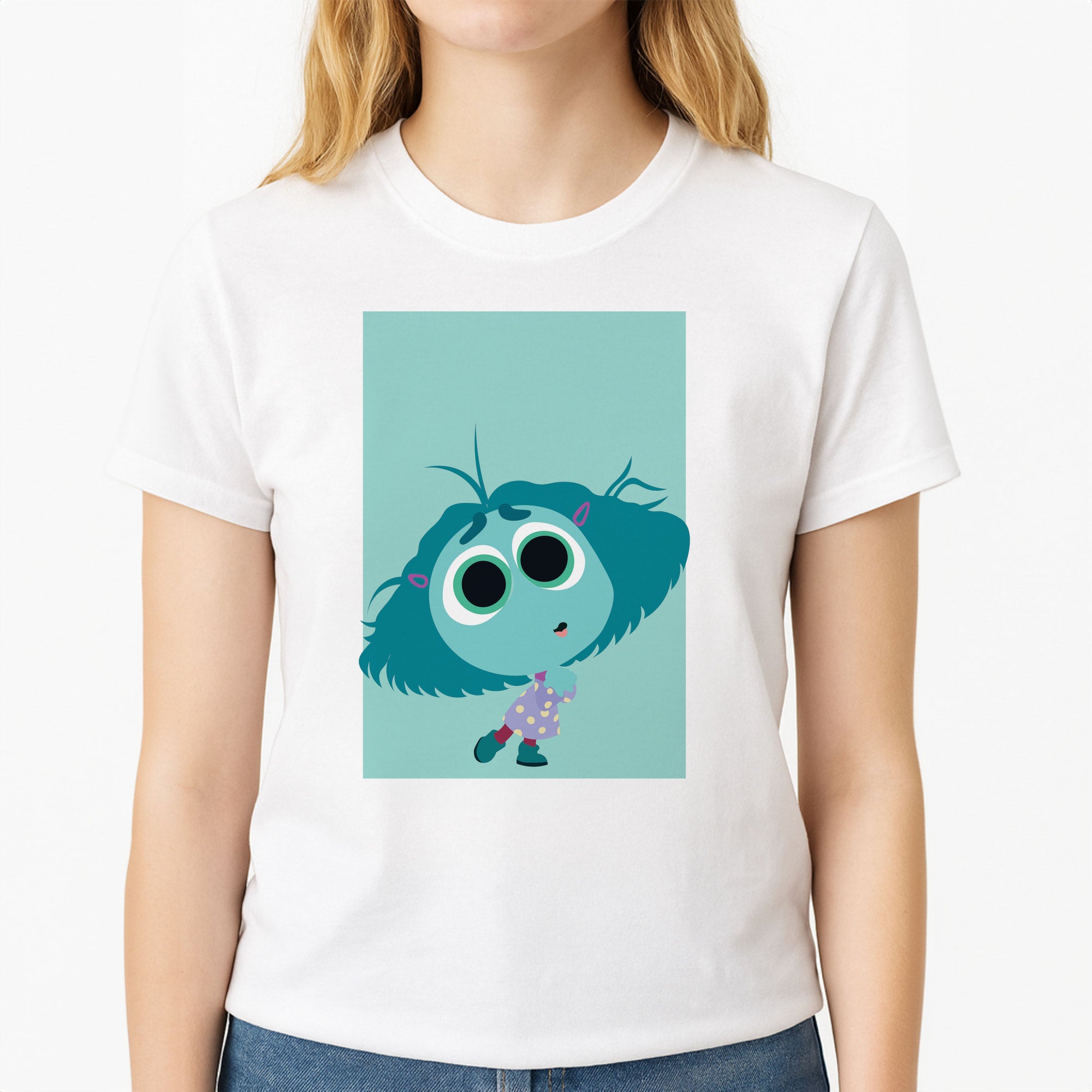 Envy - Inside Out Unisex T-Shirt, worn by a female model