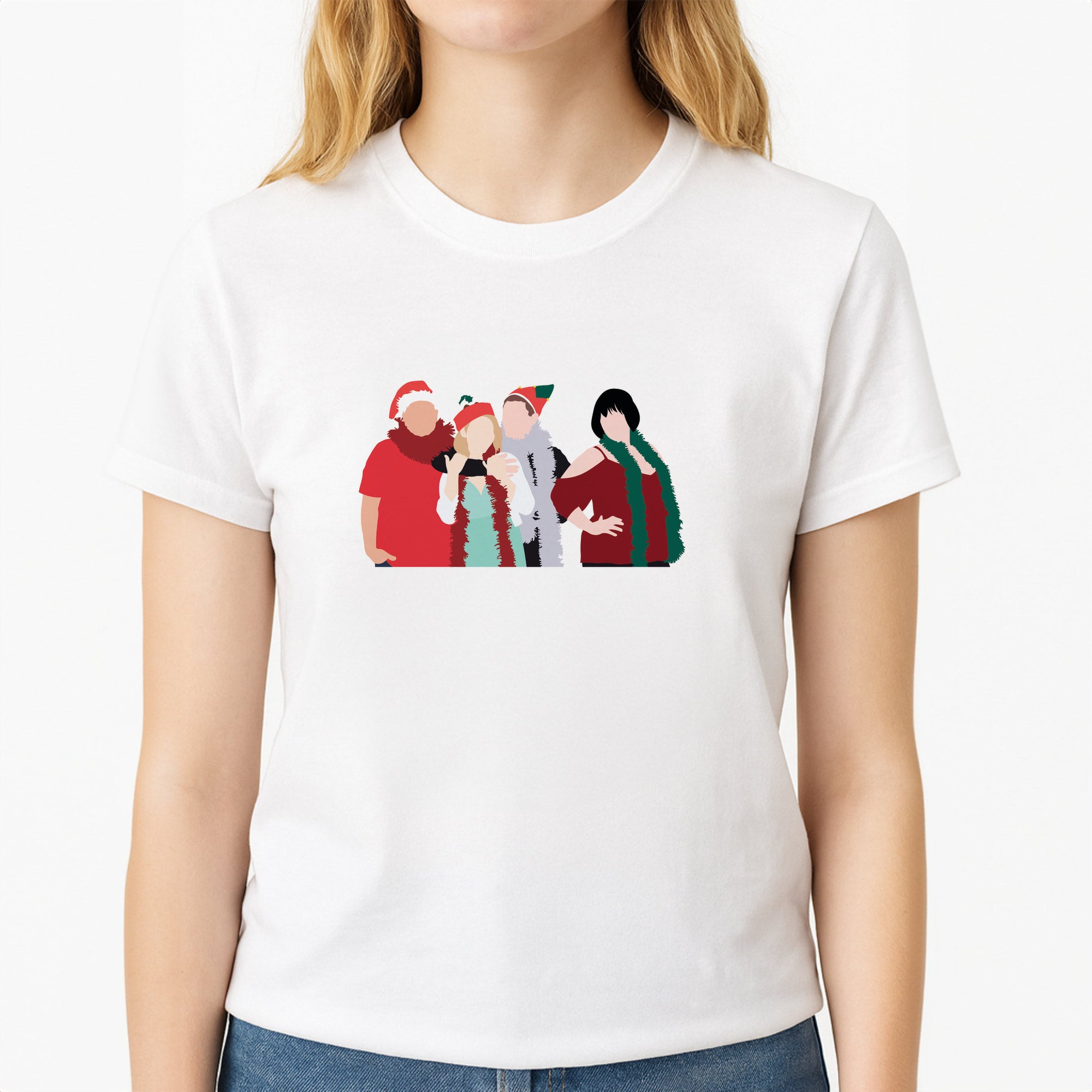 Cast Unisex T-Shirt, worn by a female model
