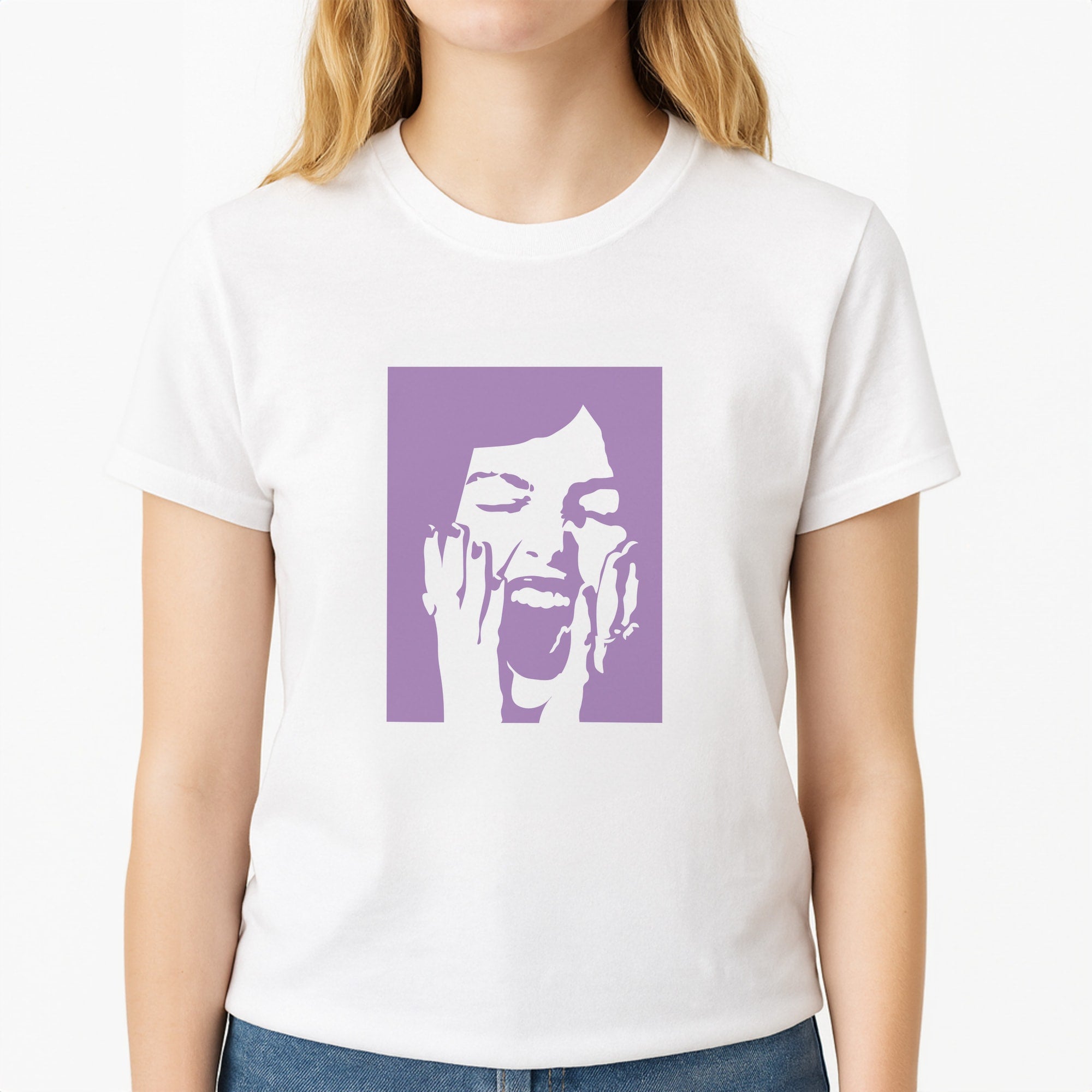 Scream - Olivia Unisex T-Shirt, worn by a female model