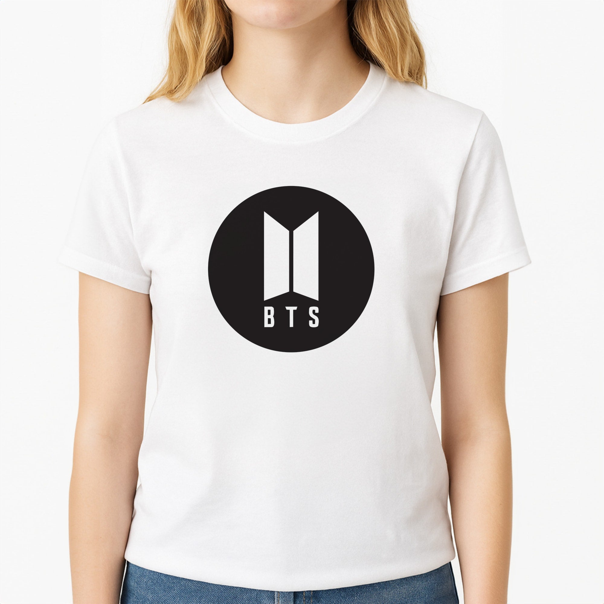 BTS logo Black - K Pop T-Shirt