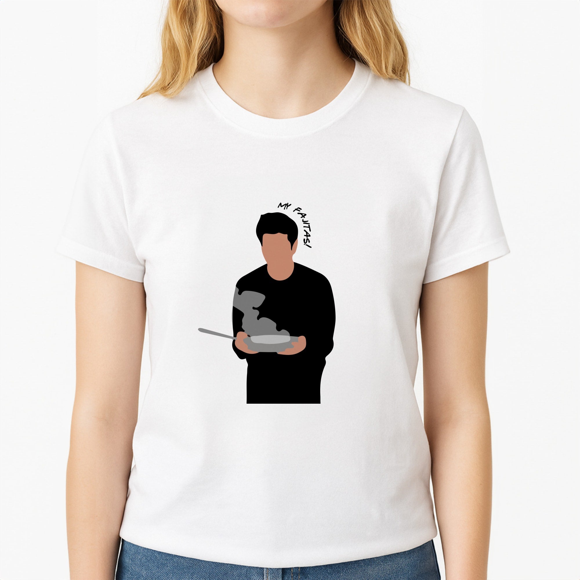 My Fajitas Unisex T-Shirt, worn by a female model