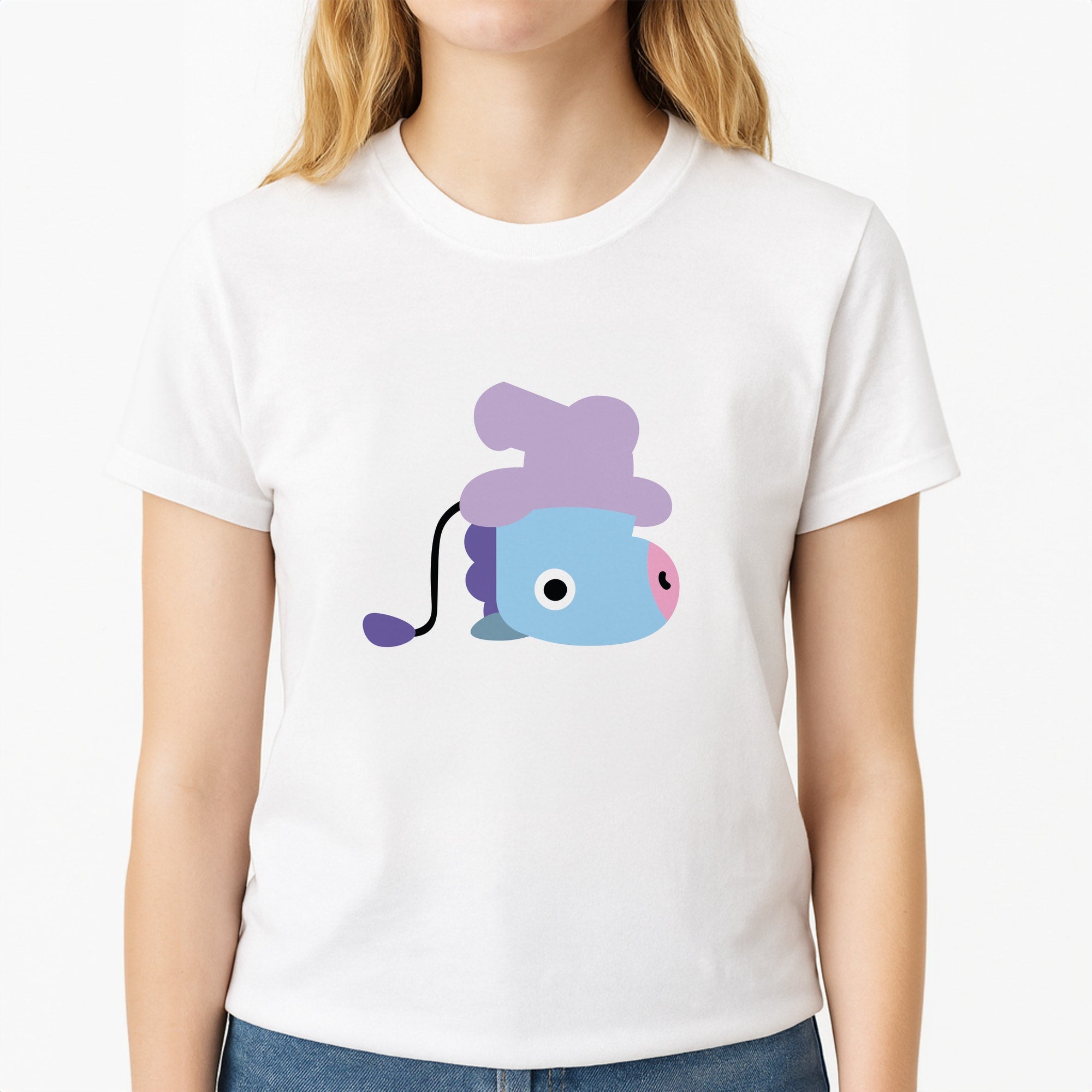 Mang 21 - BTS Unisex T-Shirt, worn by a female model
