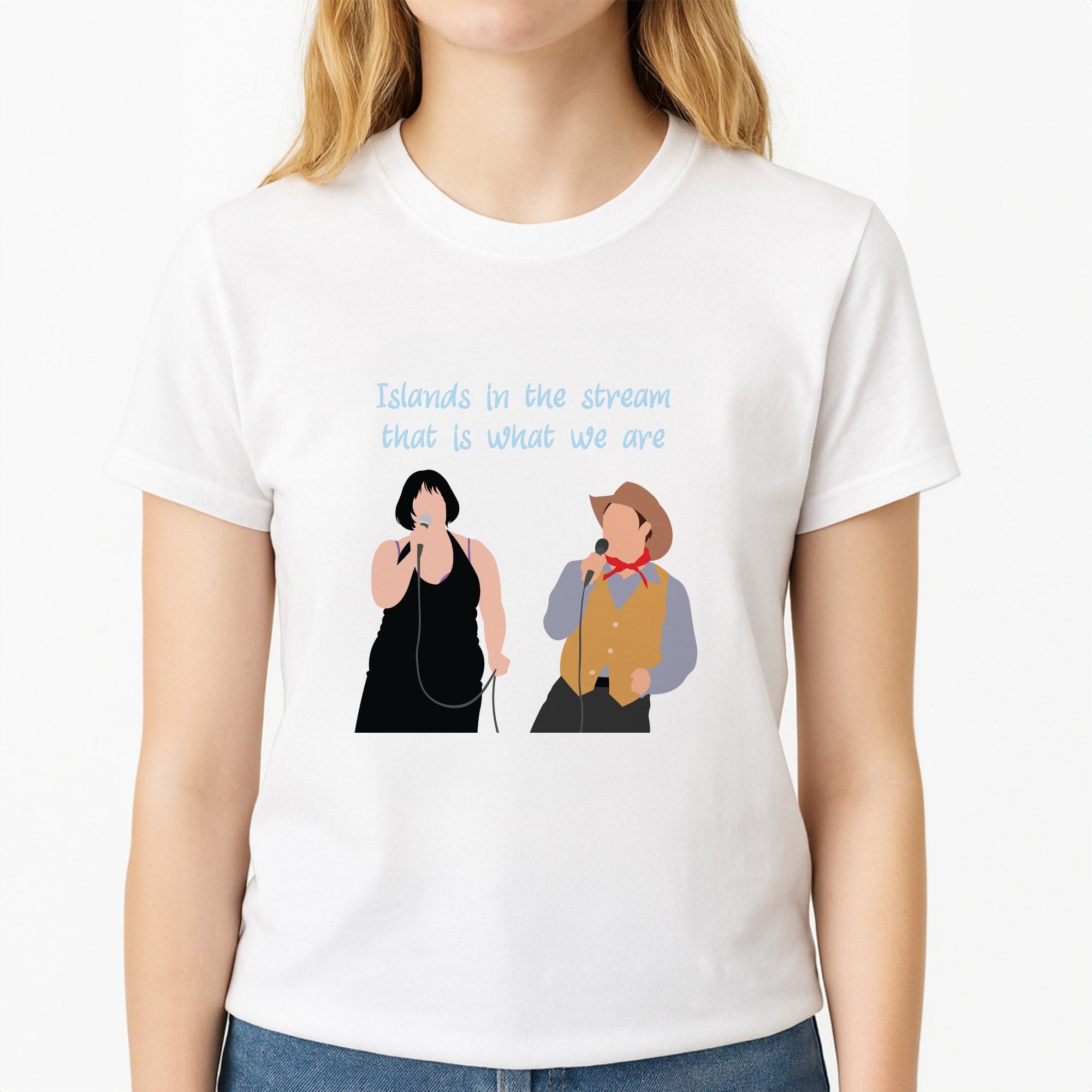 Singing Unisex T-Shirt, worn by a female model