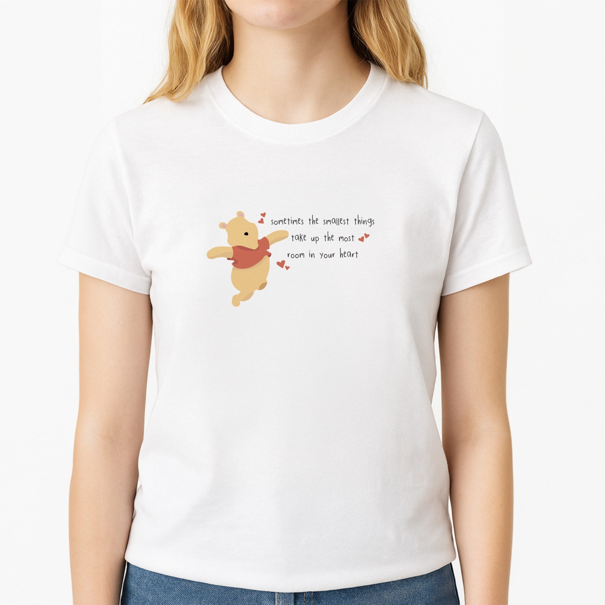 Take Up The Most Room - Winnie Unisex T-Shirt, worn by a female model