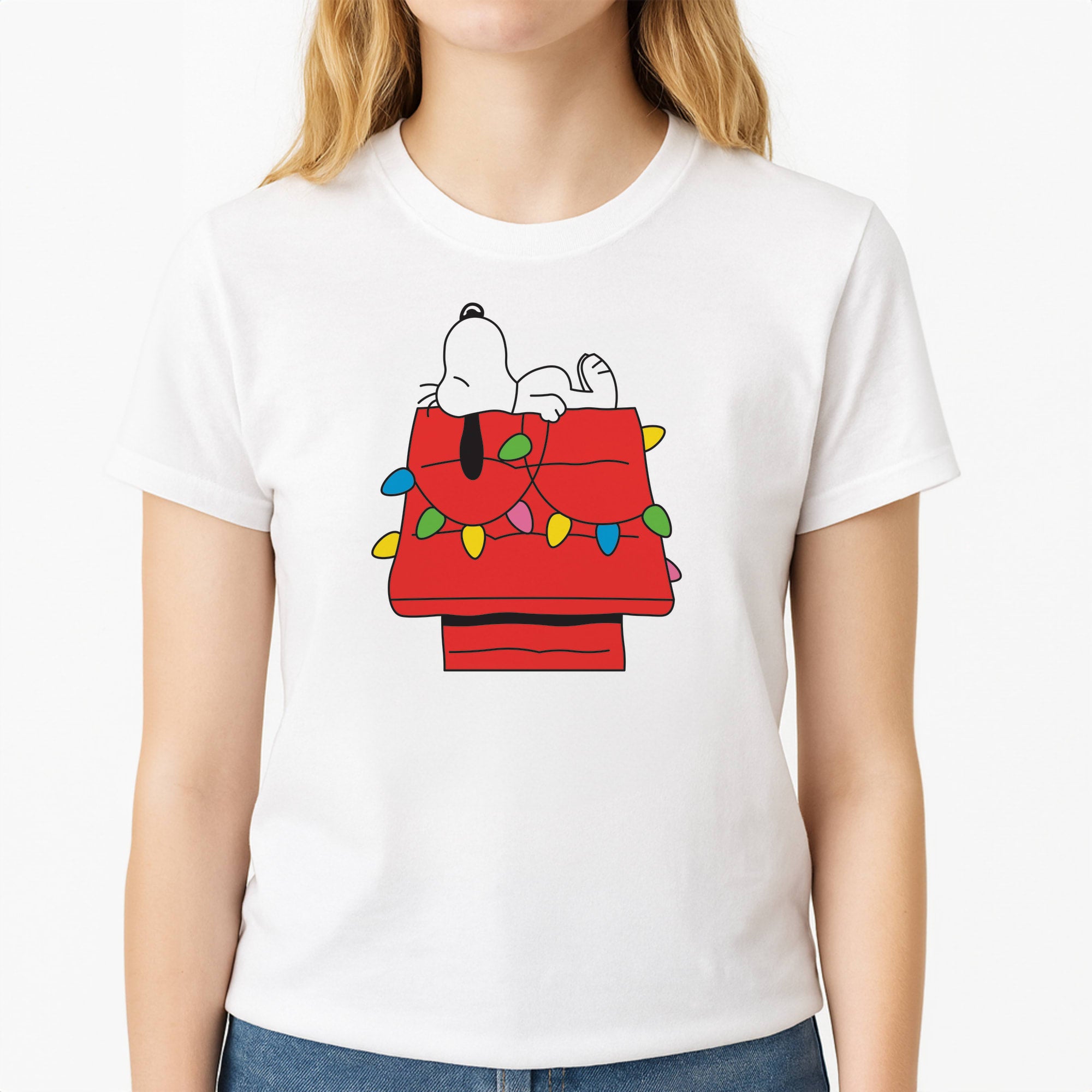 Cartoon Beagle Fairylights T-Shirt