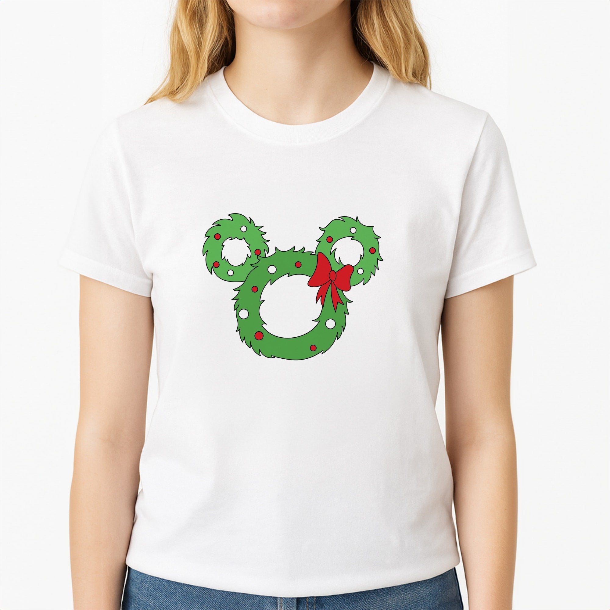 Mickey Reef Unisex T-Shirt, worn by a female model