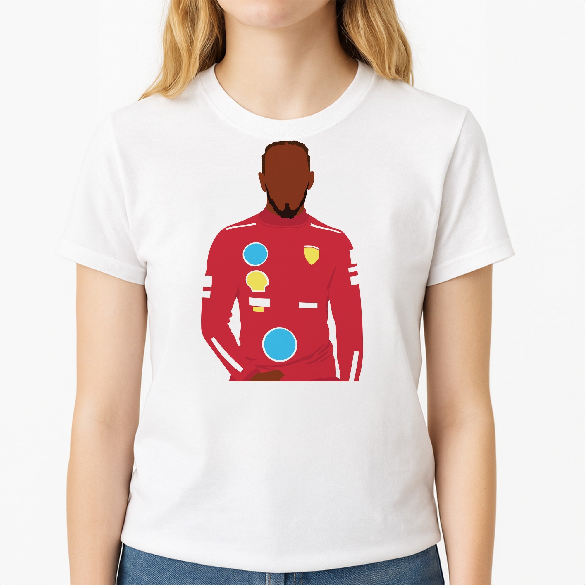 Hamilton In Red T-Shirt