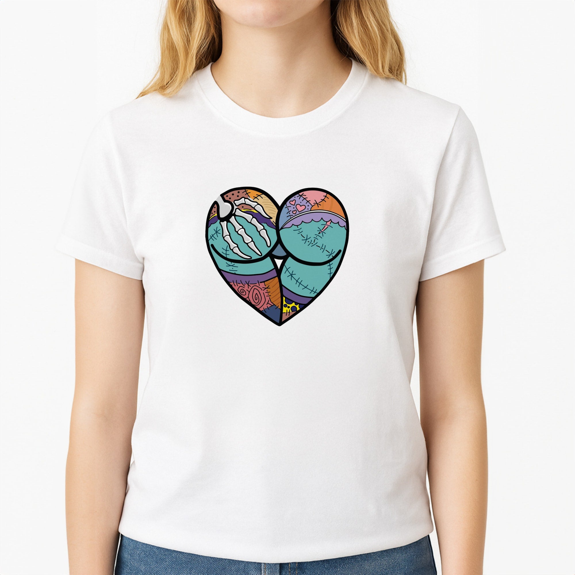 Sally And Jack Heart - TNBC T-Shirt