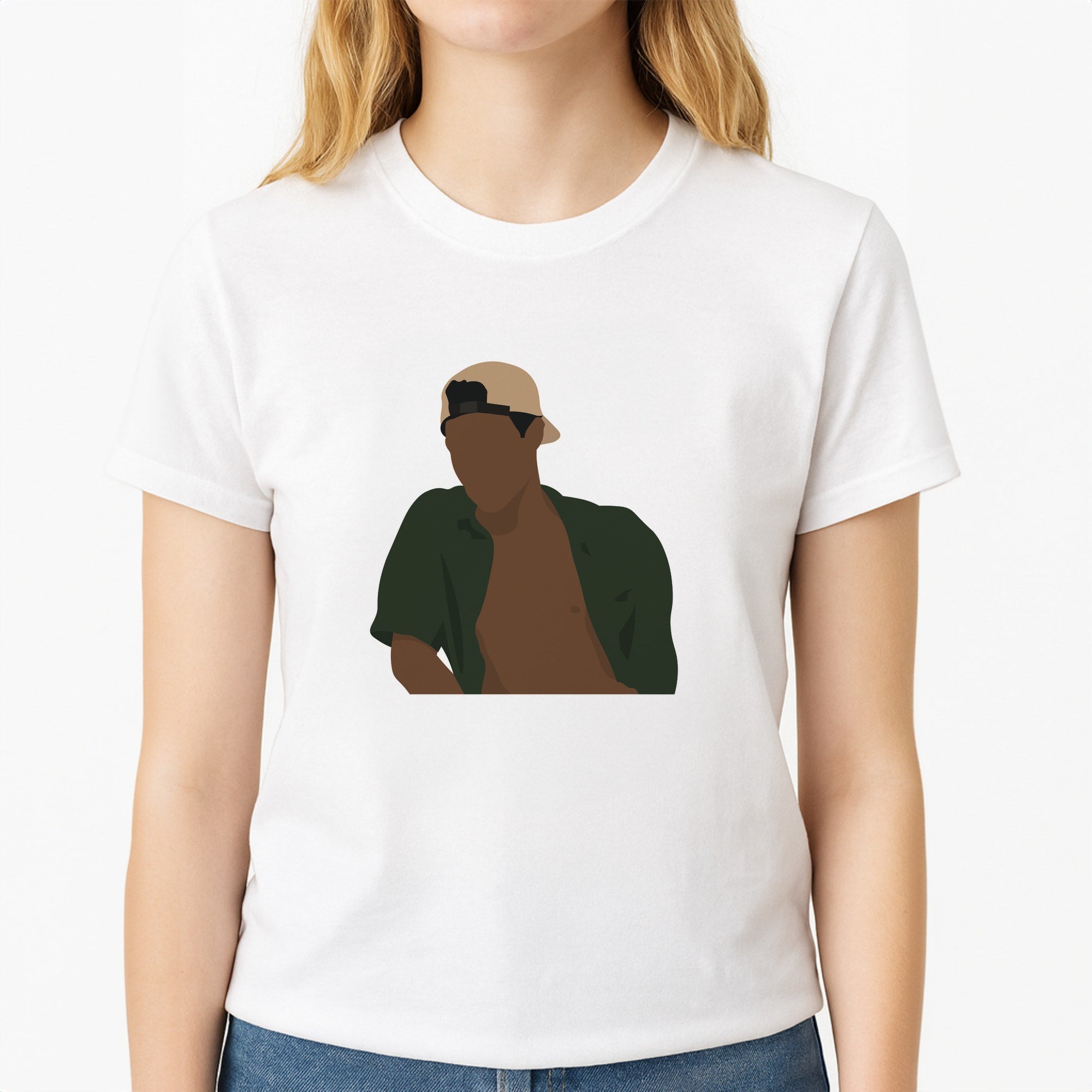 Pope - Outer Banks Unisex T-Shirt, worn by a female model