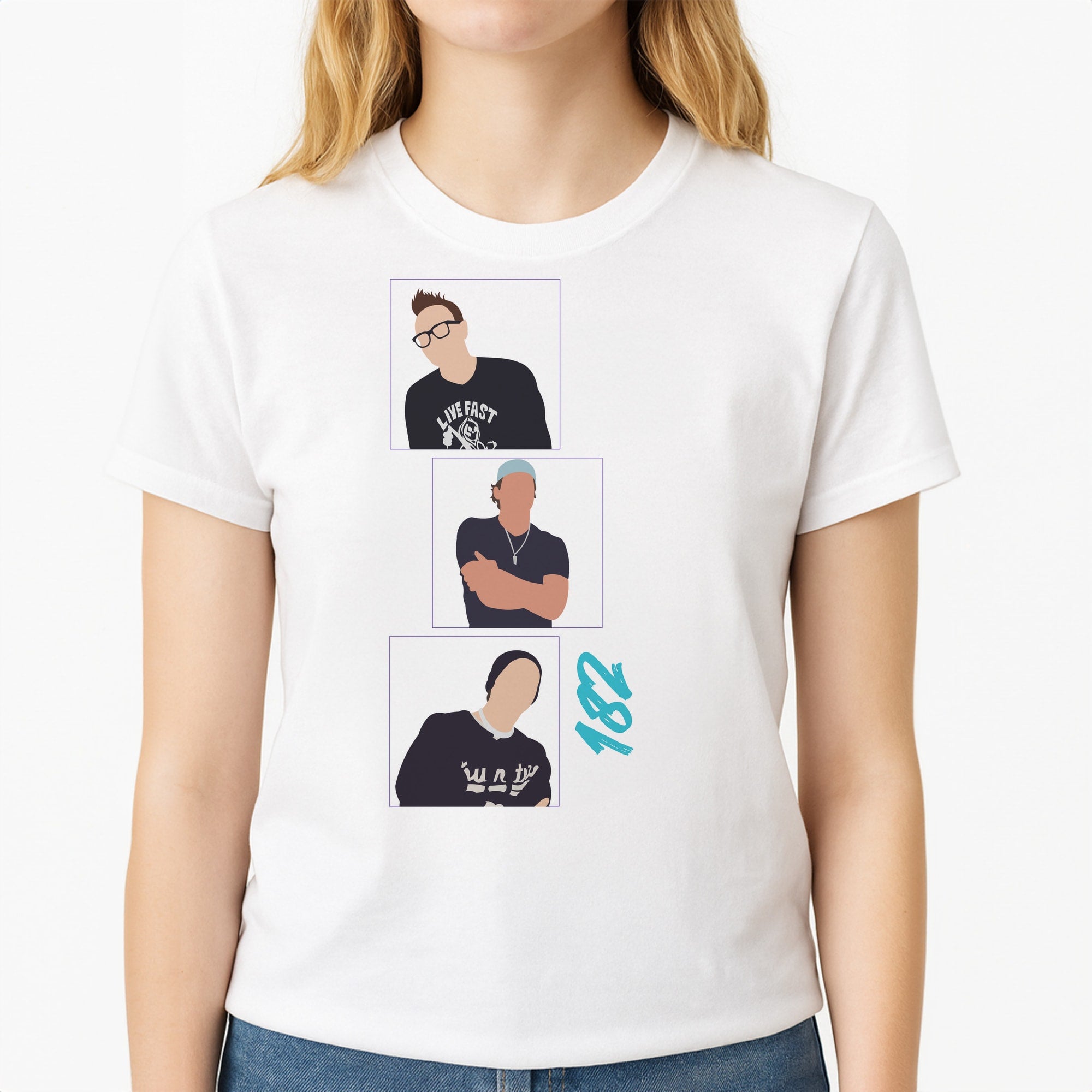 Blink - Festival Unisex T-Shirt, worn by a female model