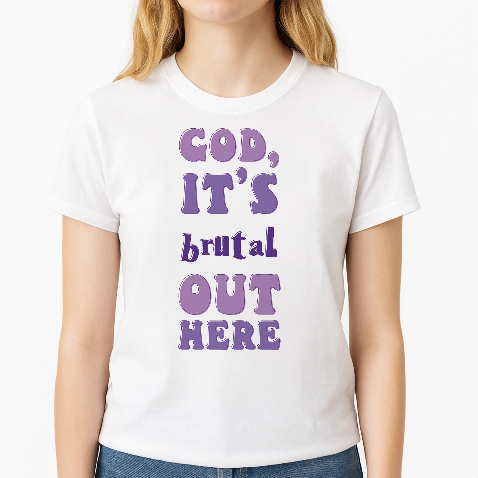 Brutal - Olivia Unisex T-Shirt, worn by a female model