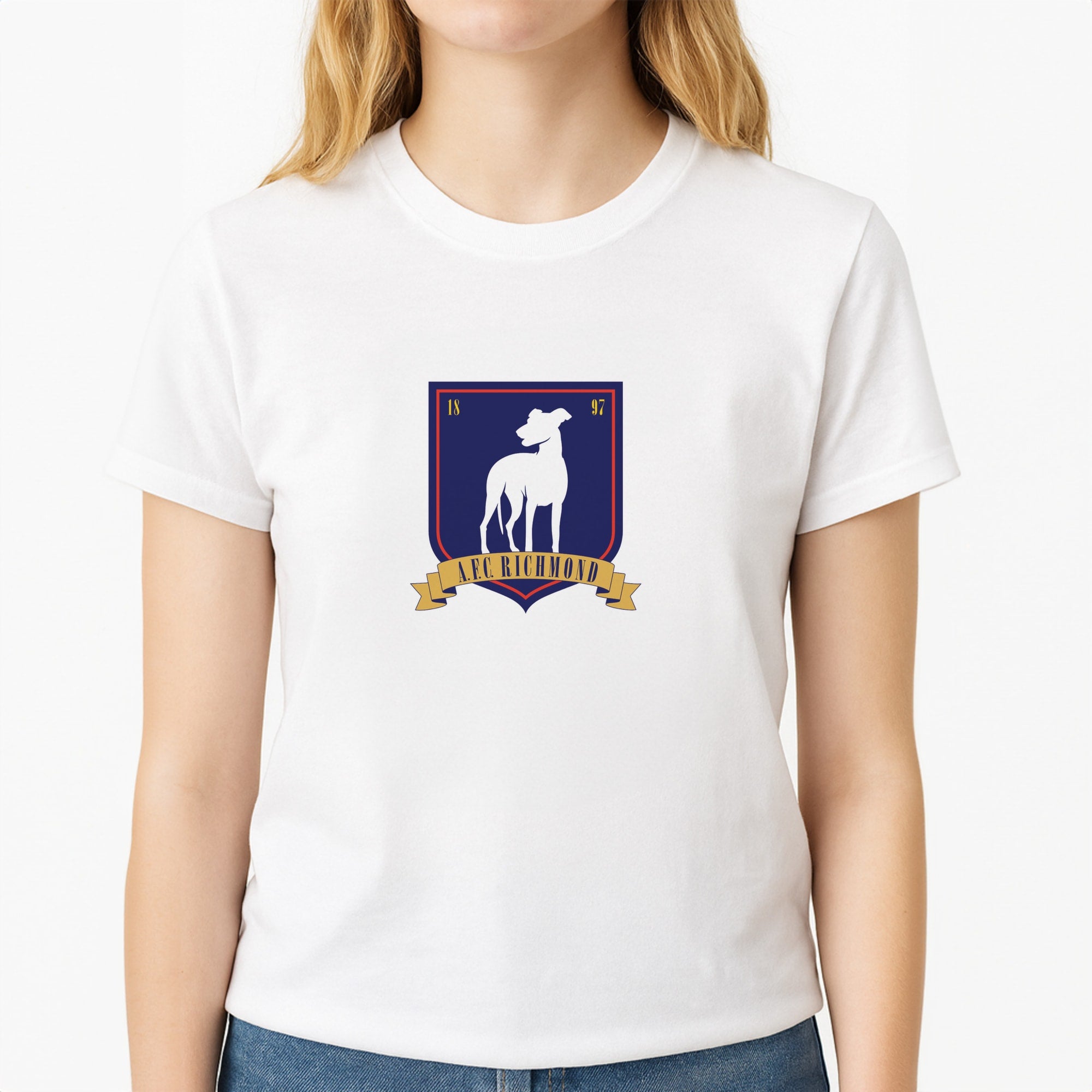 A.F.C Richmond Unisex T-Shirt, worn by a female model