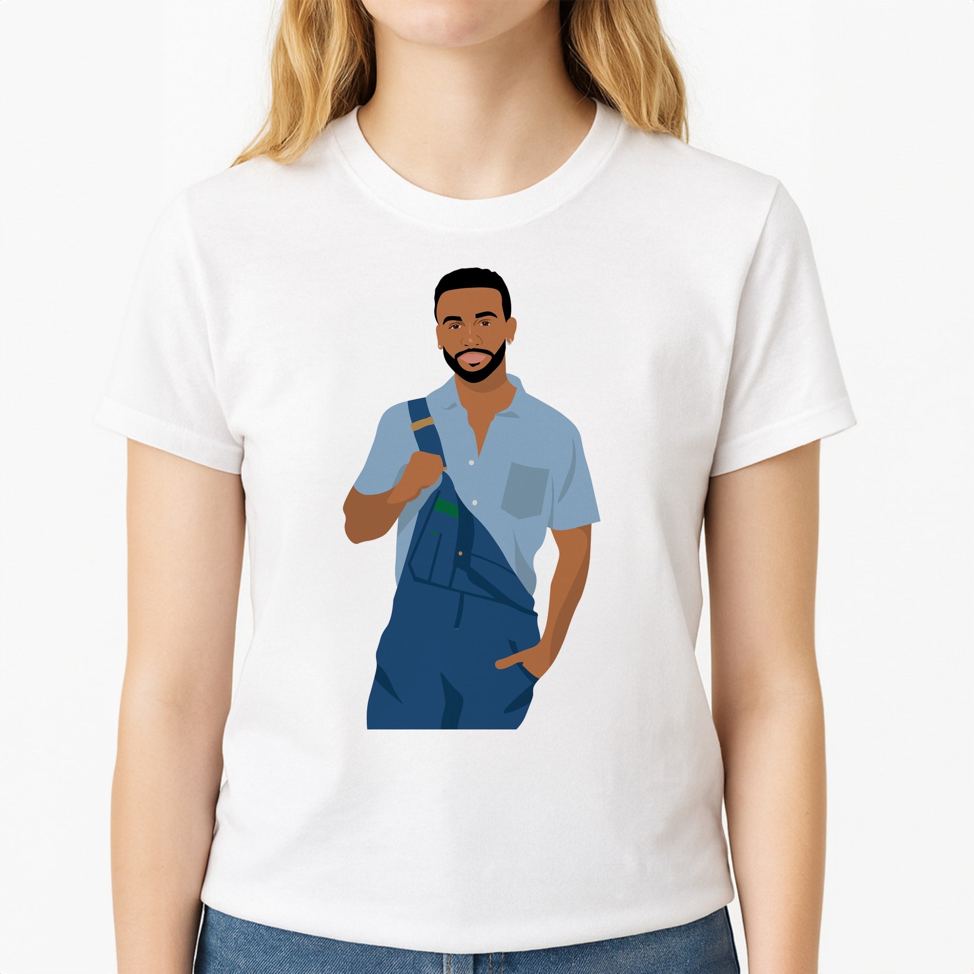 Aston Unisex T-Shirt, worn by a female model