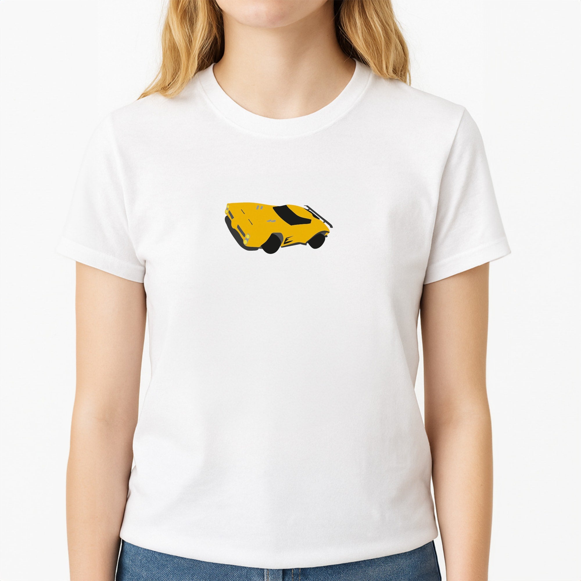 Dominus - Rocket League Unisex T-Shirt, worn by a female model