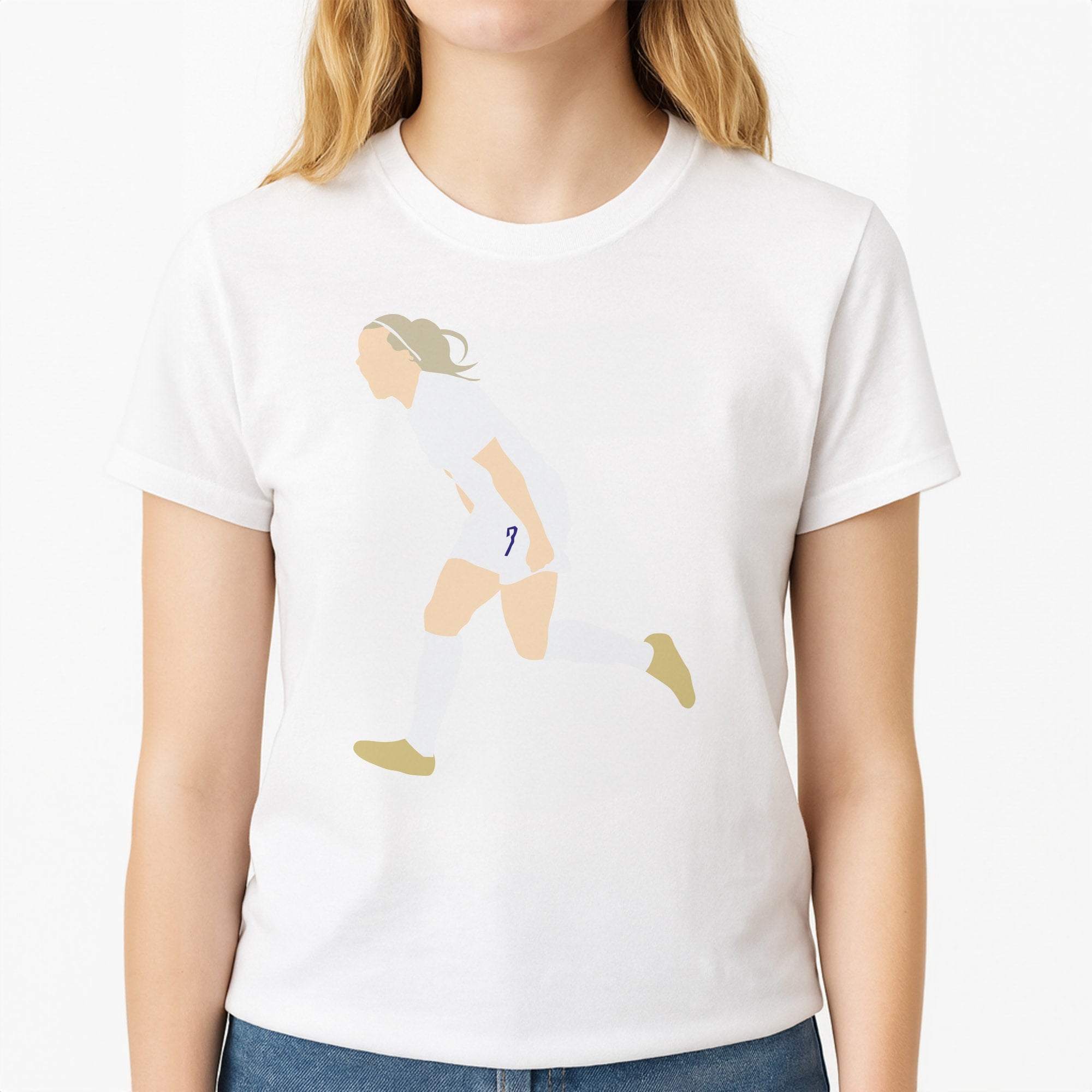 Mead - Womens World Cup Unisex T-Shirt, worn by a female model