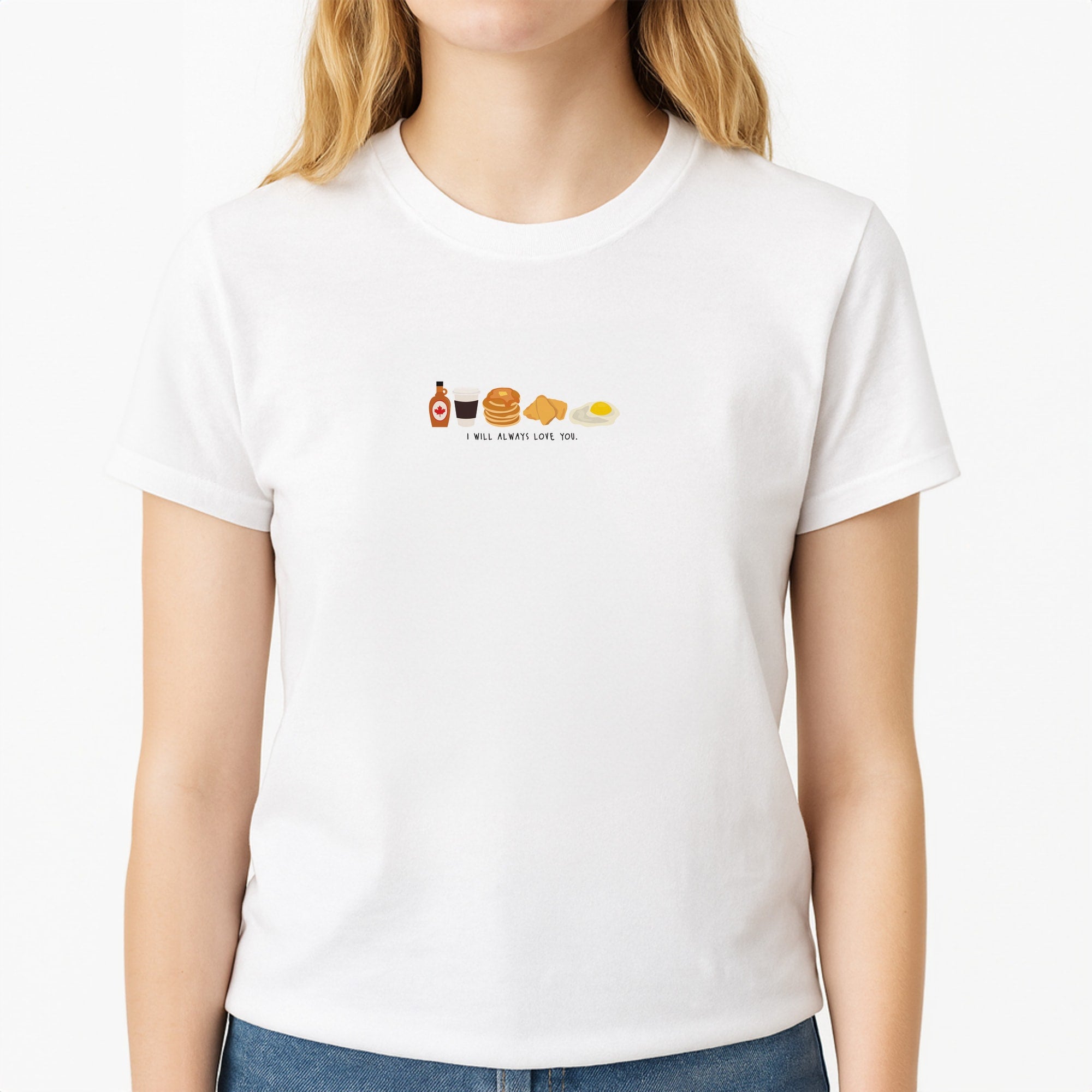 I Will Always Love You - Harry Unisex T-Shirt, worn by a female model